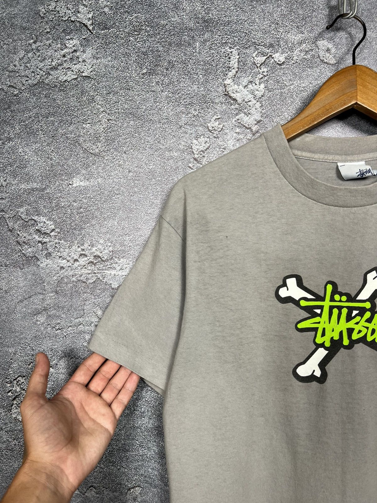 Stussy Rare Stussy Single Stitch Bone Logo Made in USA T-shirt Tee Size US M / EU 48-50 / 2 - 3 Thumbnail