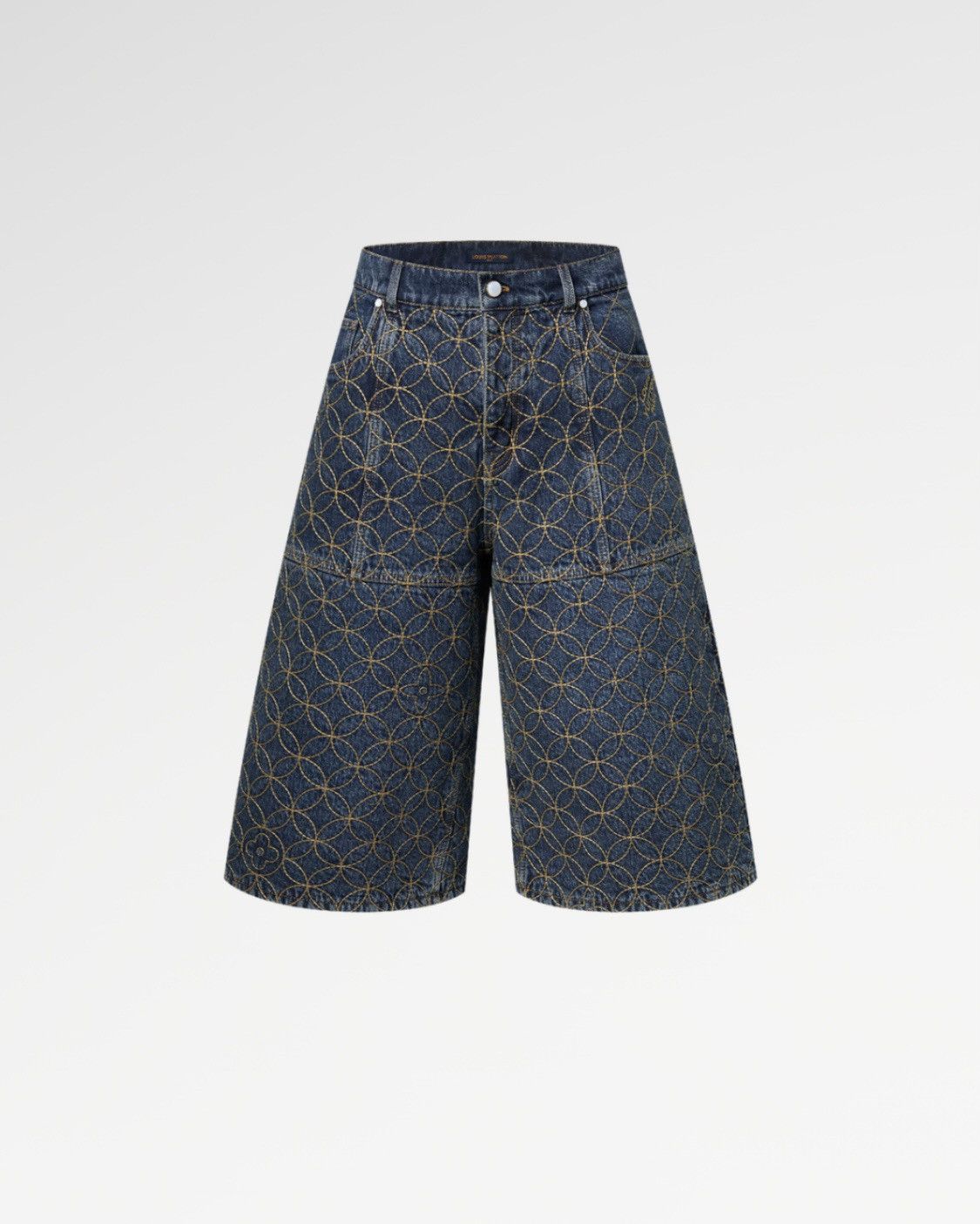 Louis Vuitton × Nigo Louis Vuitton x Nigo Embroidered Workwear shorts 1AILV7 30 Size US 30 / EU 46 - 4 Thumbnail
