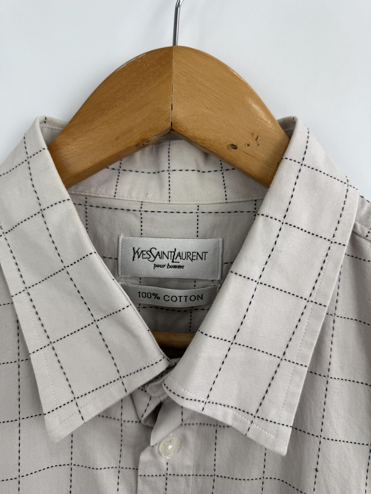 Yves Saint Laurent Vintage 90s Yves Saint Laurent YSL Shirt Rare Retro Y2K Hype Size US XXL / EU 58 / 5 - 5 Thumbnail