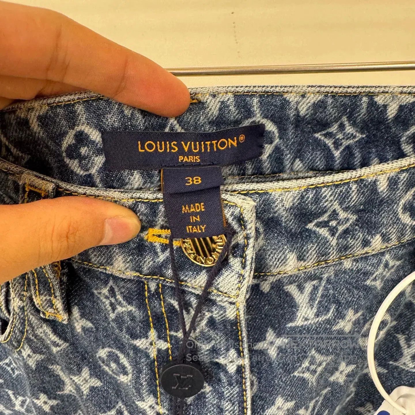 Louis Vuitton Louis Vuitton Blue Monogram Jeans. Size US 38 / EU 54 - 3 Thumbnail