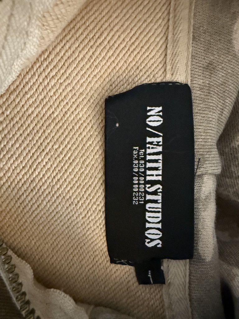 No Faith Studios No Faith Studios CAMO MONOGRAM ZIP JACKET