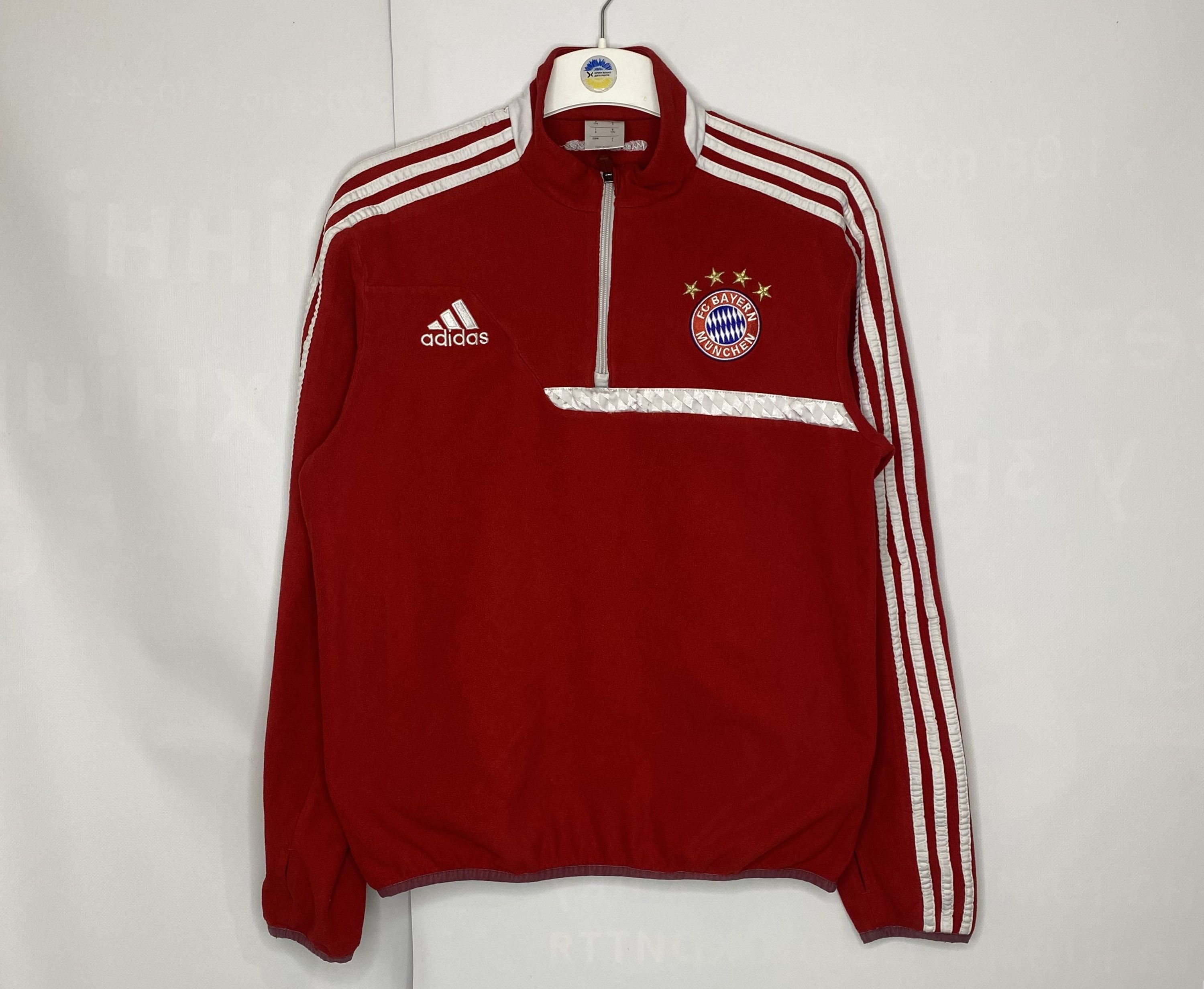 Adidas BAYERN MUNICH 2013 TRAINING FOOTBALL SOCCER FLEECE JACKET Size US S / EU 44-46 / 1 - 1 Thumbnail