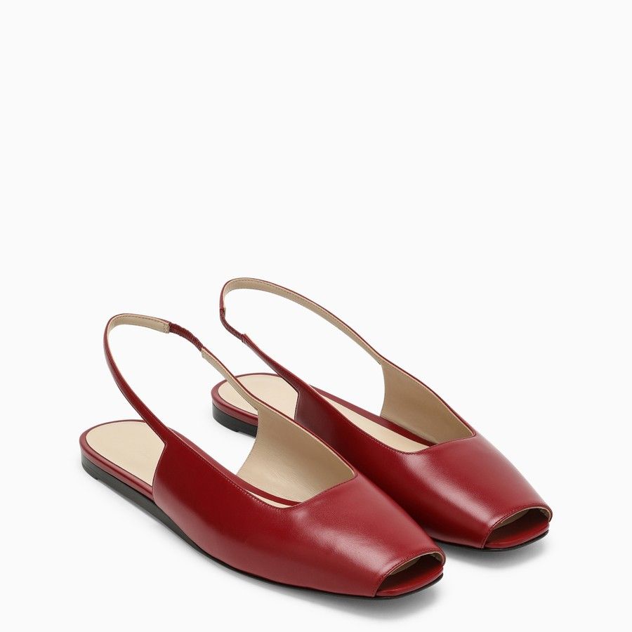 Le Monde Beryl o1d2blof0824 Low Leather Sandal in Red Size US 8 / IT 38 - 2 Thumbnail