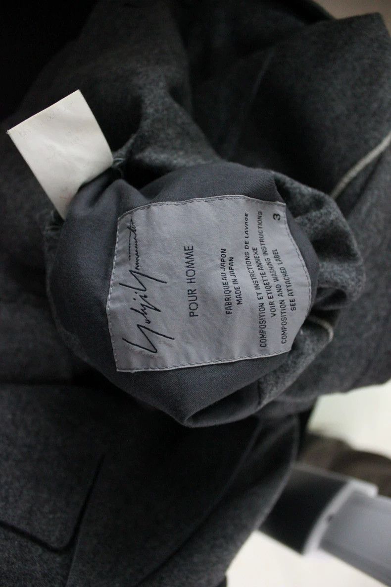 Yohji Yamamoto Yohji Yamamoto 01 aw jacket with white stitching jacket 250 Size US L / EU 52-54 / 3 - 4 Thumbnail