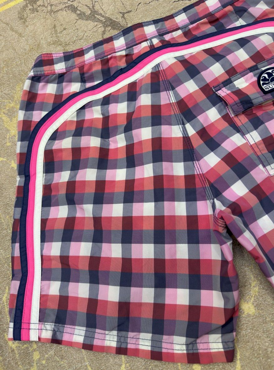 Sundek Tartan Check Sundek 31 Long Beach Swim Trunks Bath Size 31 S Size US 31 - 6 Thumbnail