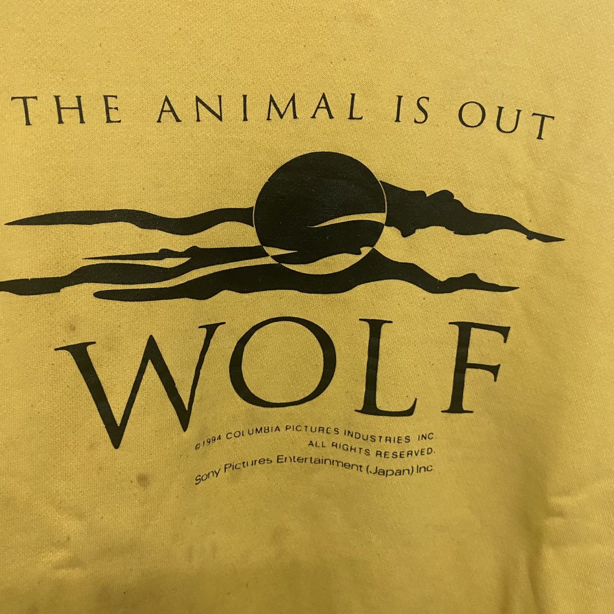 Vintage The Animal is Out Wolf 1994 vintage sweatshirts Size US M / EU 48-50 / 2 - 6 Thumbnail