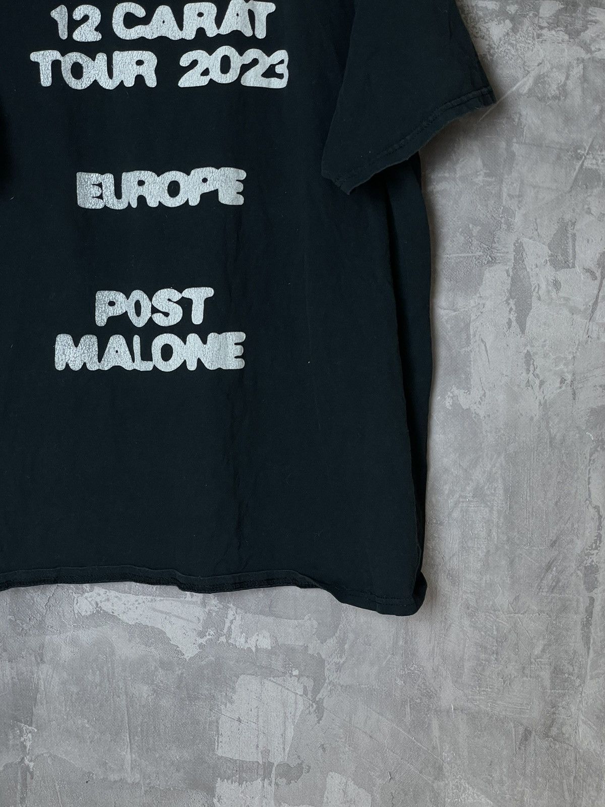 Rap Tees Post Malone Twelve Carat 2023 Tour Art Rap T-Shirt Size US L / EU 52-54 / 3 - 13 Thumbnail