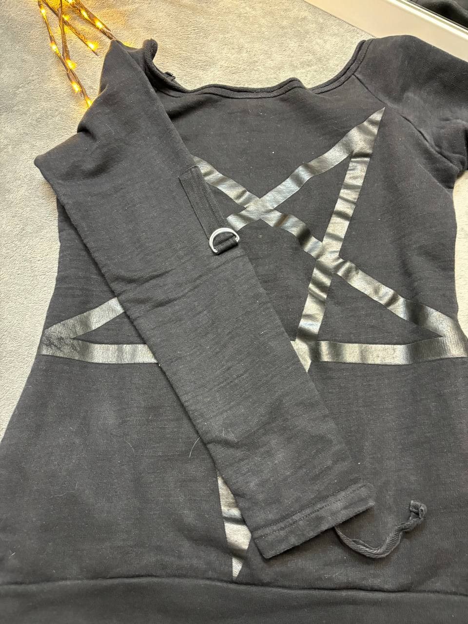 Japanese Brand × Vintage Vintage Y2K Heartless Pentagram Owens Style Opium Sweatshirt Size US S / EU 44-46 / 1 - 7 Thumbnail