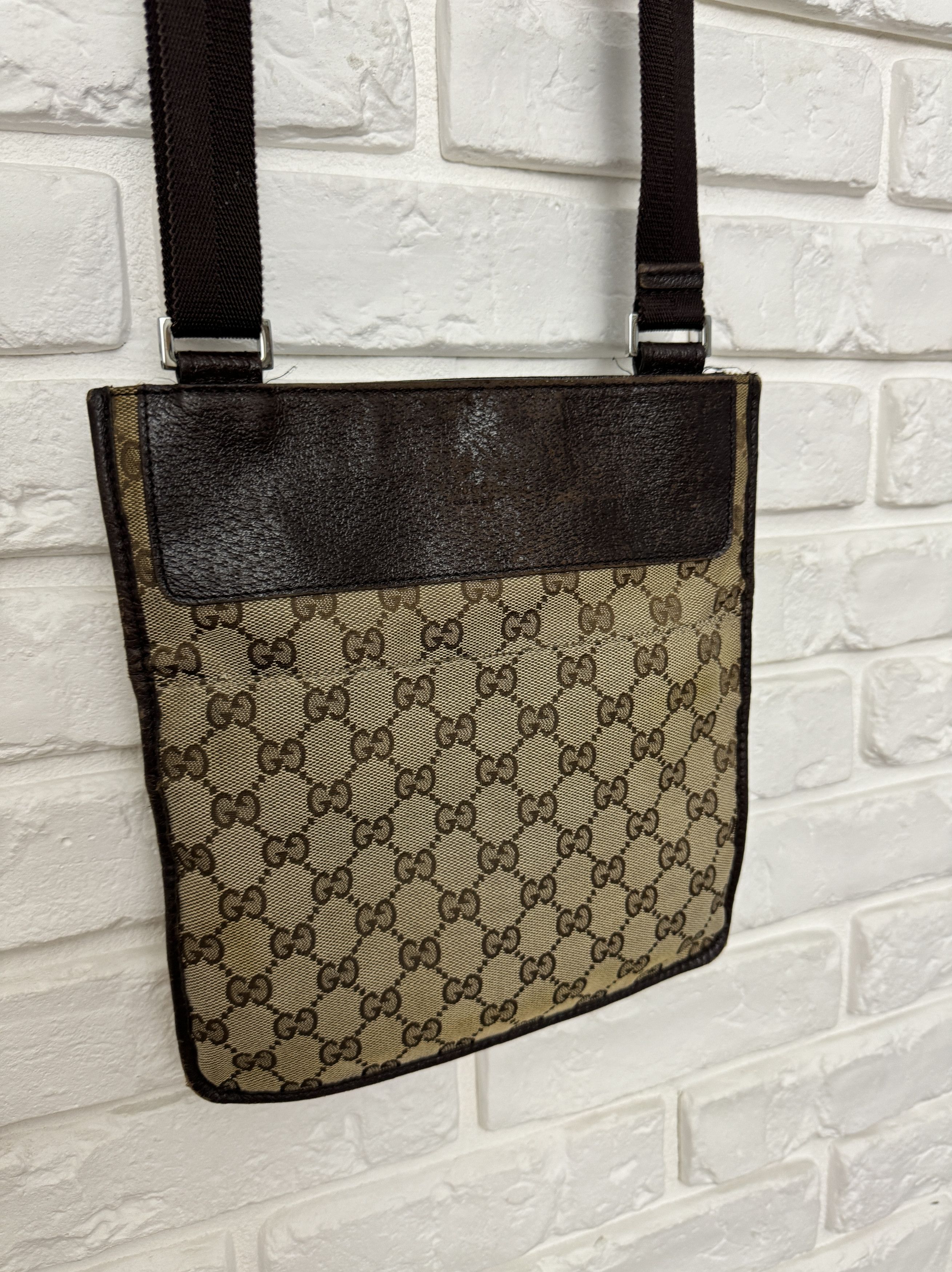 Gucci Gucci Shoulder Bag GG Canvas Leather Beige/Brown Crossbody Size ONE SIZE - 3 Thumbnail