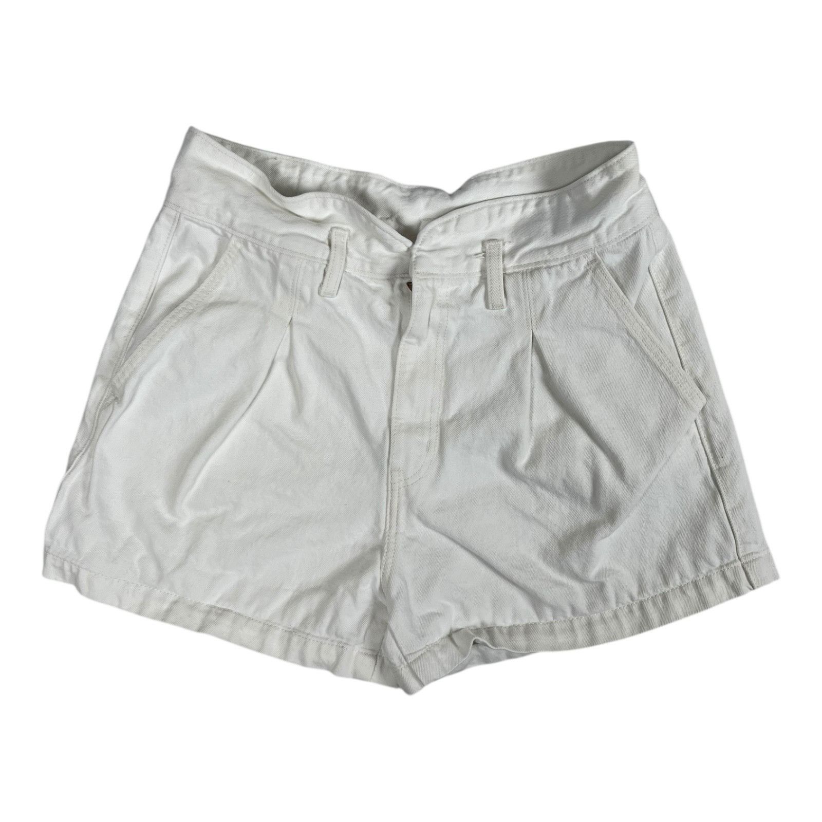 Levi's Vintage Levi's Shorts Womens 30 White High Rise Pleated Fron Size 30" / US 8 / IT 44 - 1 Thumbnail