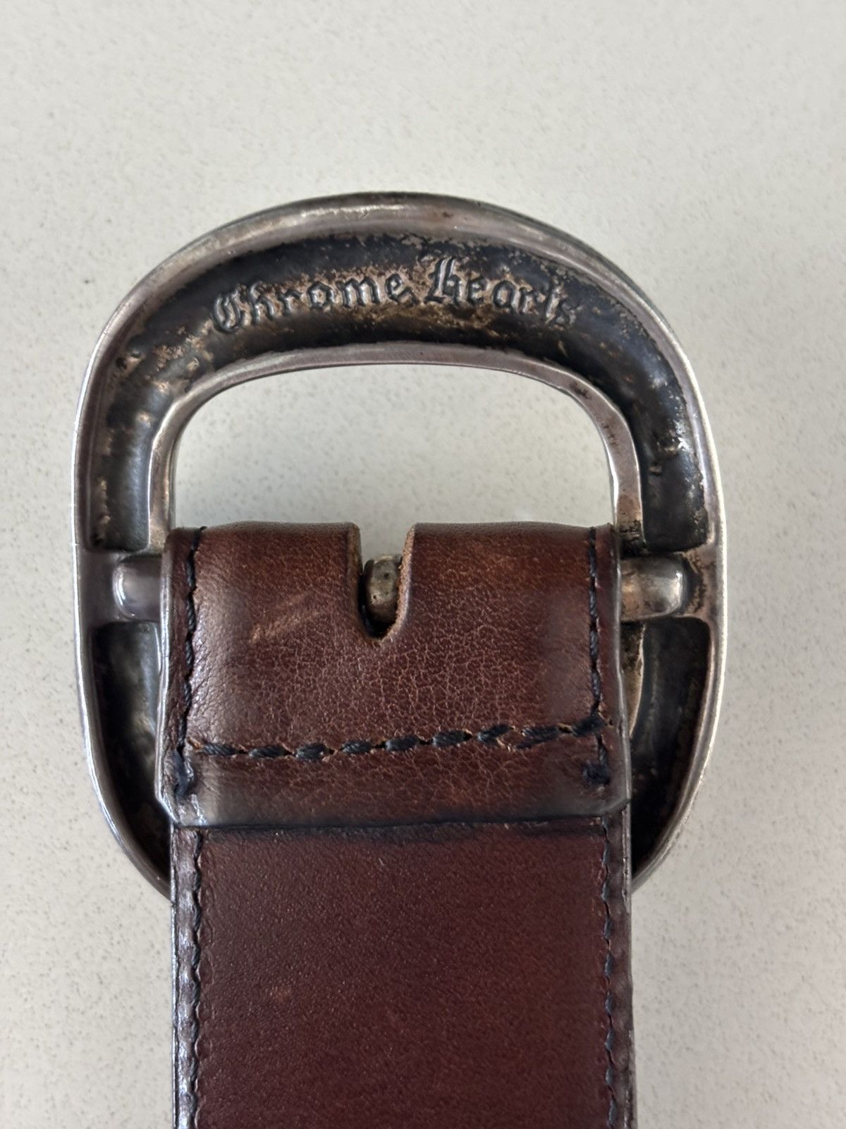 Chrome Hearts Chrome Hearts Brown Gunslinger Belt Size 32 - 4 Thumbnail