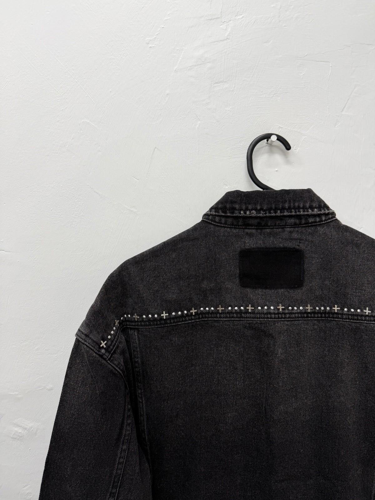new Ksubi mens oh g jacket medium denim gray black metalik