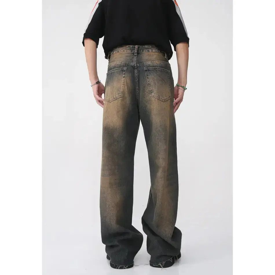 Japanese Brand Retro straight leg high street fringed jeans Size US 32 / EU 48 - 6 Thumbnail