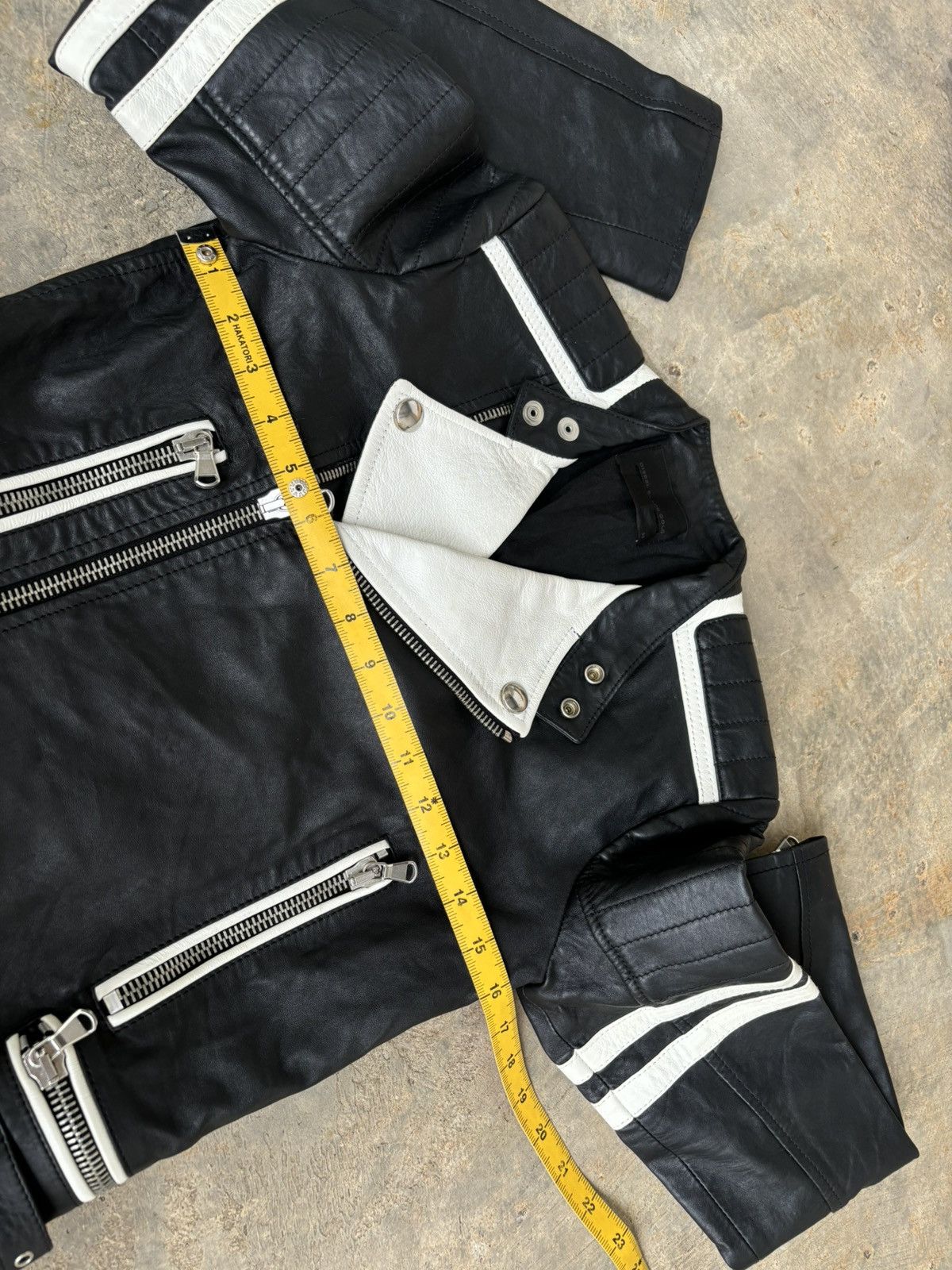 Diesel Black Gold Diesel Black Gold Multi Zipper Leather Jacket Size XS / US 0-2 / IT 36-38 - 16 Thumbnail