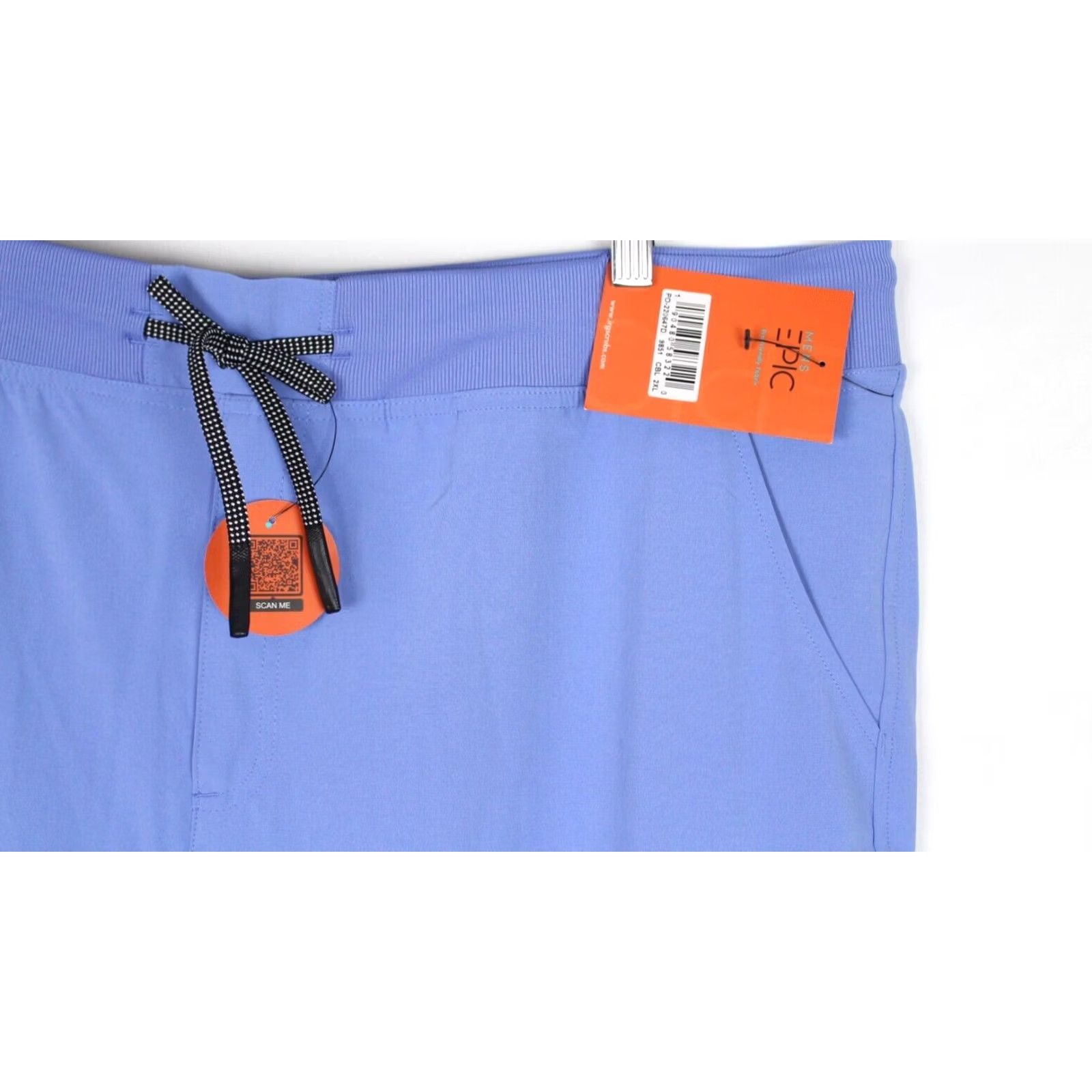 Vintage Epic by IRG Men's Scrub Pants Tapered Leg 2XL x 30" Inseam Ciel Blue Size US 39 - 3 Thumbnail