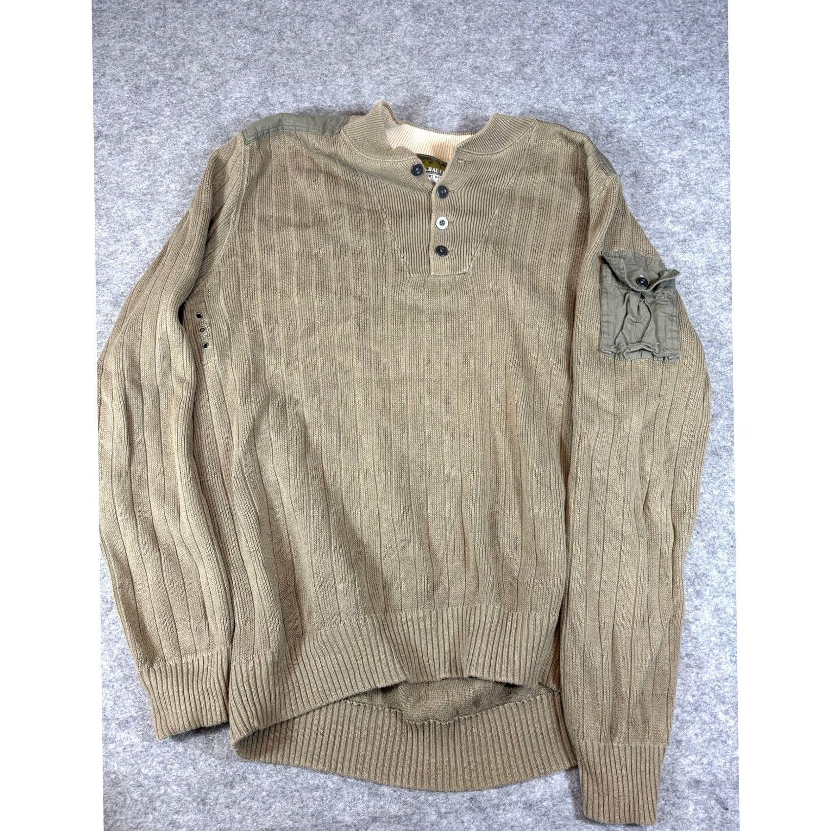Eddie Bauer VINTAGE Eddie Bauer Sport Shop Henley Sweater Mens Large Brown Knit Utility Shirt Mens Large Brown Knit Utility Size US L / EU 52-54 / 3 - 2 Thumbnail