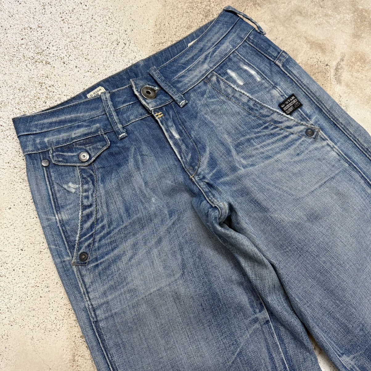 G-Star G-Star Raw Two Tone Defect Look Denim Pants Size 24" / US 00 / IT 34 - 3 Thumbnail