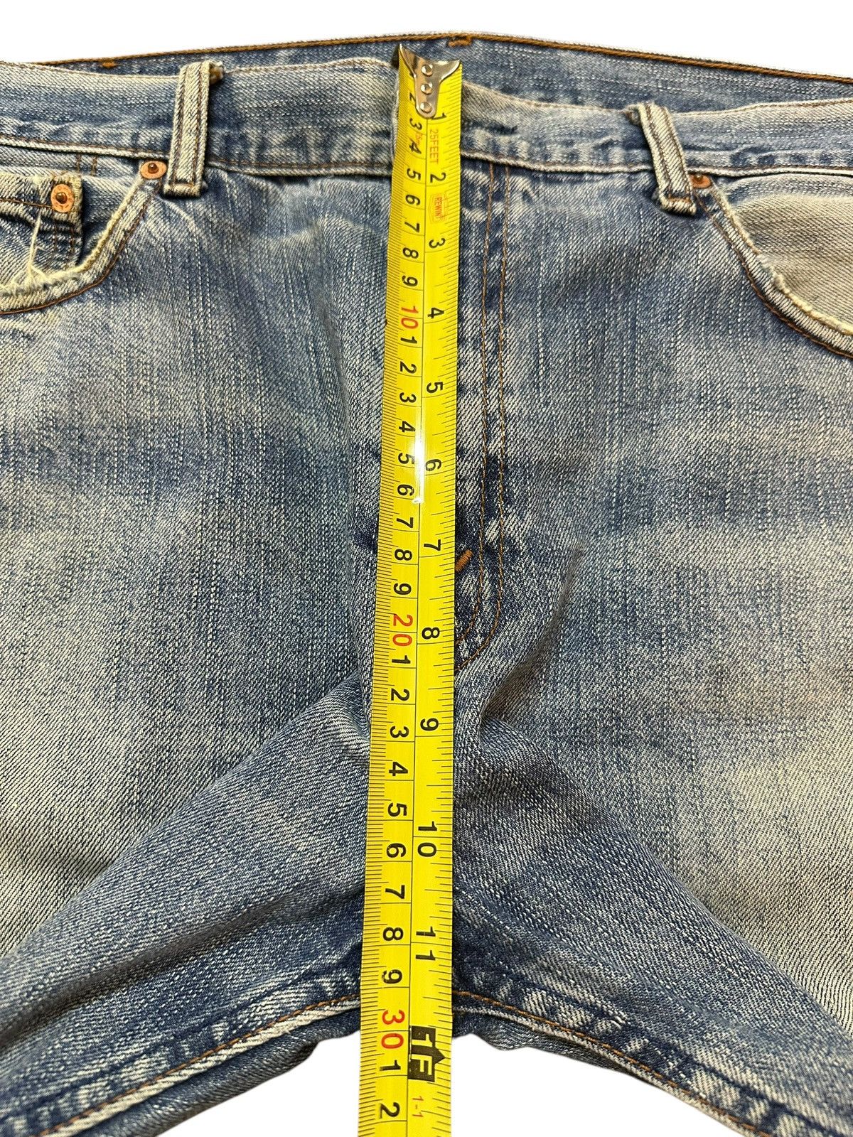 Levi's Vintage 90s Levis 505 Blue Faded Wash Distressed Loose Jeans Size US 34 / EU 50 - 16 Thumbnail
