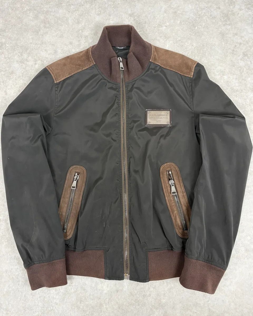 Dolce & Gabbana 2000s Dolce & Gabbana Brown Nylon Signature Jacket Size US M / EU 48-50 / 2 - 1 Thumbnail