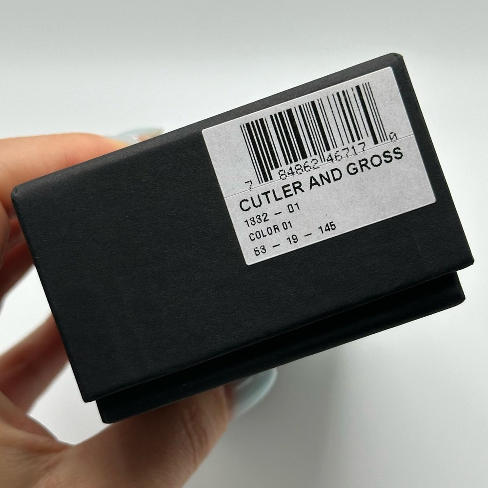 Cutler and Gross BRAND NEW CUTLER AND 1332 001 Black Grey Unisex Sunglasses Size ONE SIZE - 2 Thumbnail