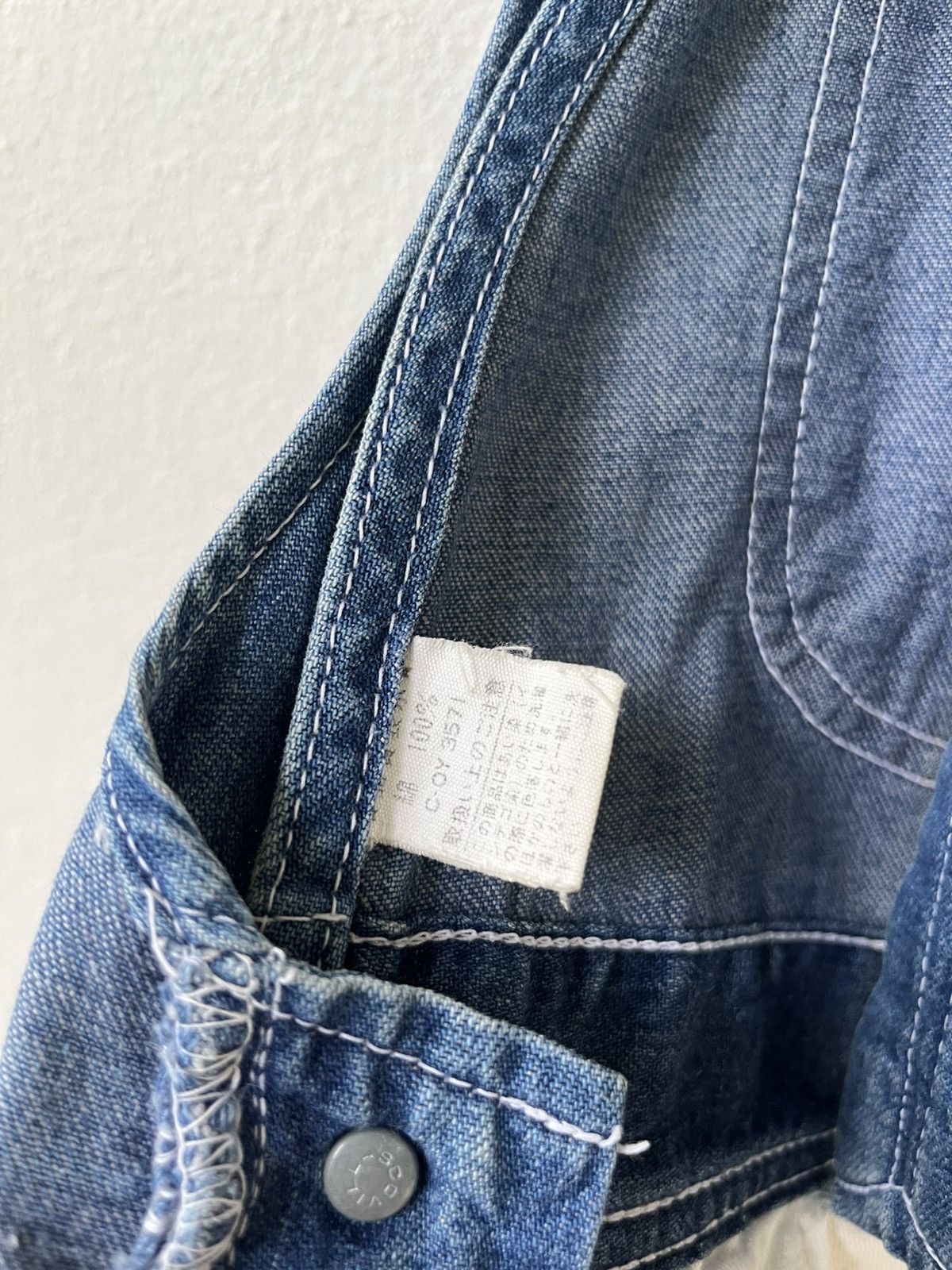 Vintage vintage BOBSON Denim Overalls/ Dungarees Size US 33 - 17 Thumbnail