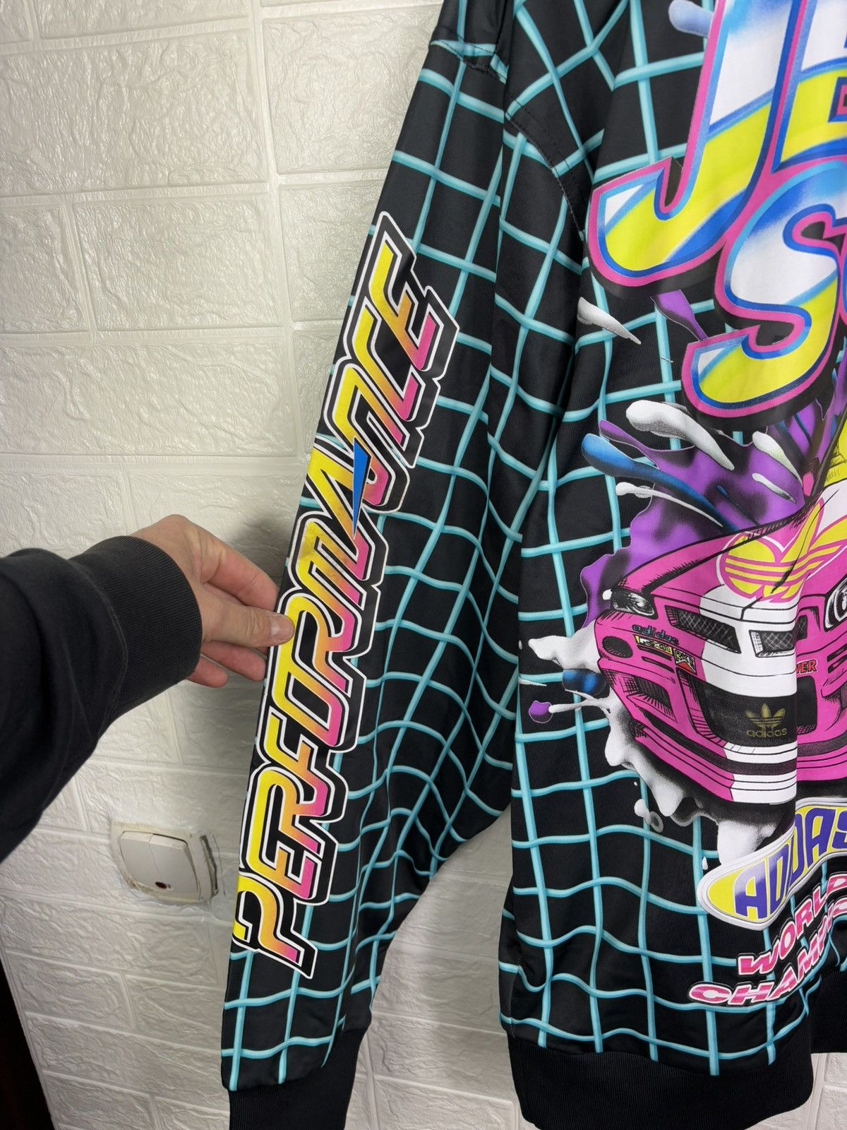 Adidas × Jeremy Scott Jeremy Scott x Adidas Rally Print Track Jacket – Size XL Size US XL / EU 56 / 4 - 4 Thumbnail