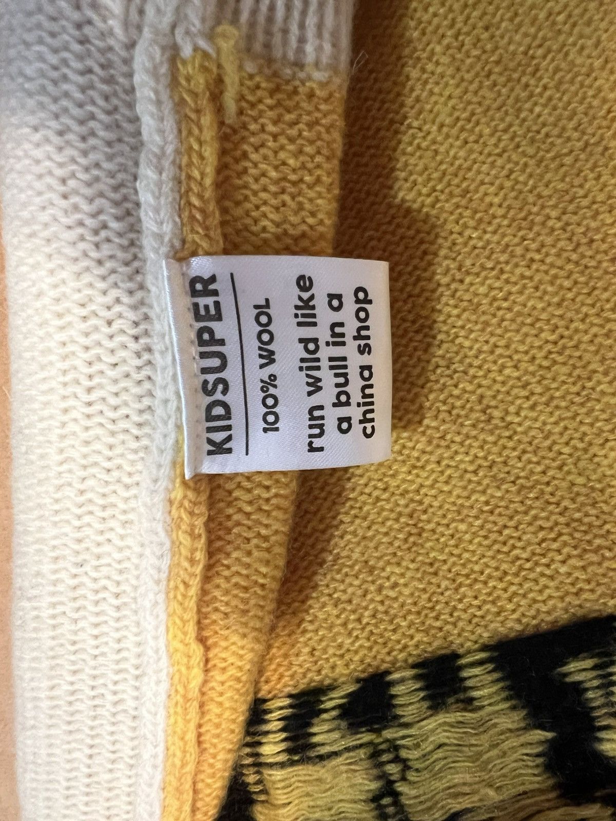 KidSuper KidSuper Face Boxy Knit sweater white A Bull in a China Shop Size US S / EU 44-46 / 1 - 8 Thumbnail