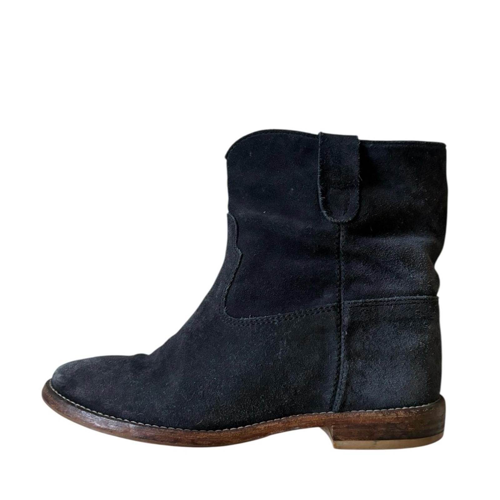 Isabel Marant Isabel Marant Crisi Suede Leather Ankle Boots Size Black Size US 8 / IT 38 - 2 Thumbnail