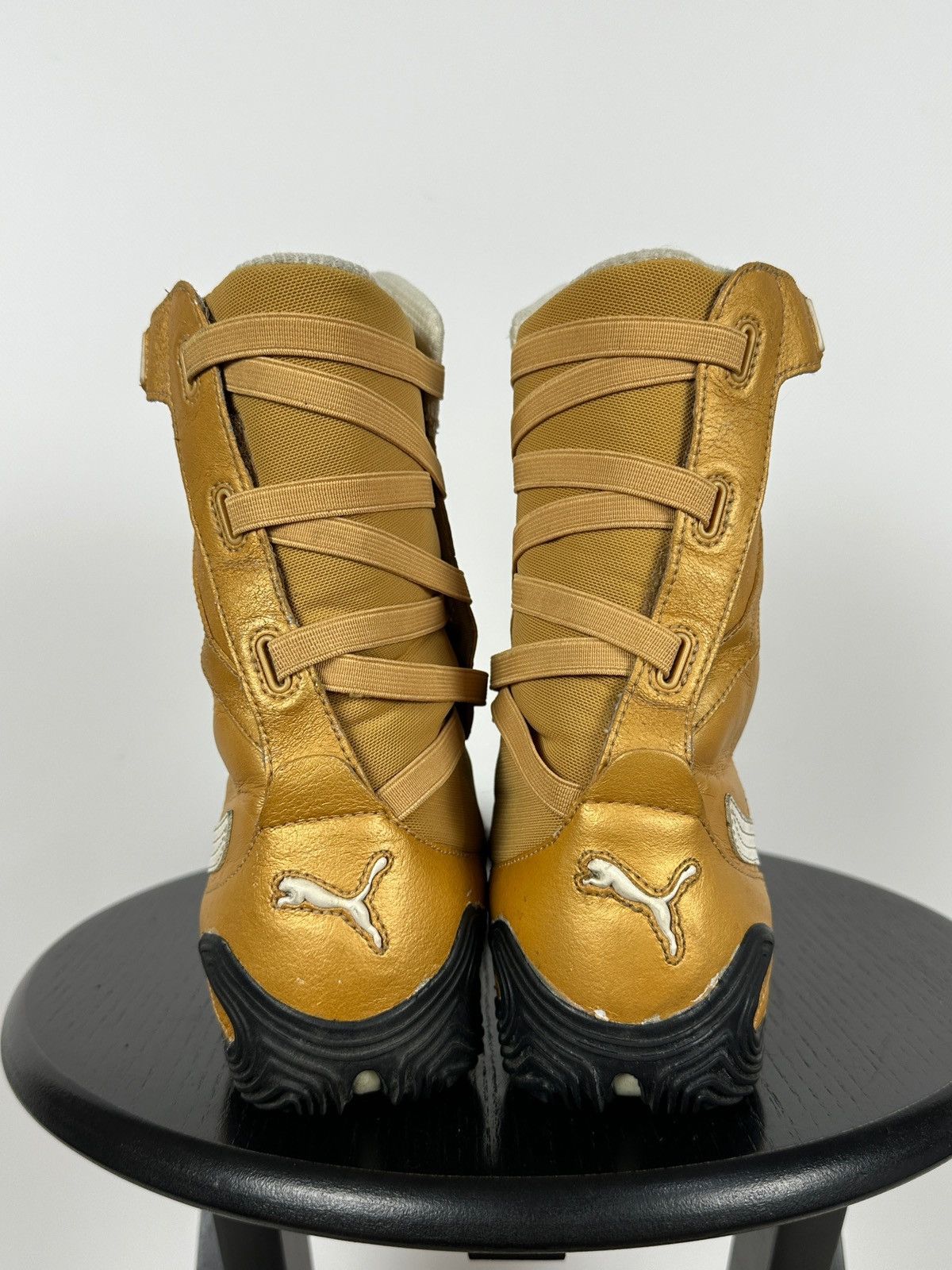 Puma 2000s Vintage Puma High Moto Wrestling Y2K Leather Sneakers Size US 8 / EU 41 - 5 Thumbnail