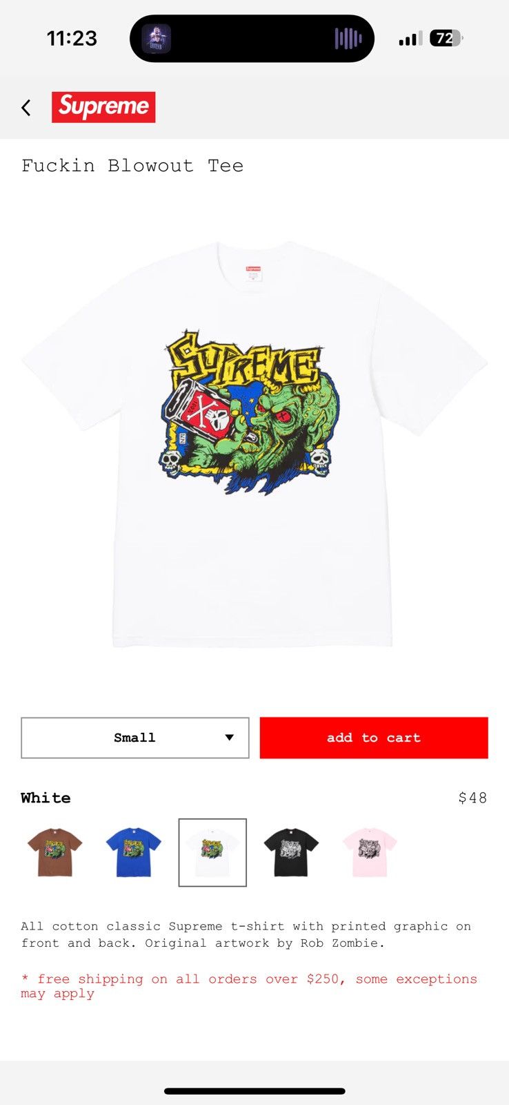 Supreme Supreme Fuckin Blowout Tee Size US L / EU 52-54 / 3 - 1 Thumbnail