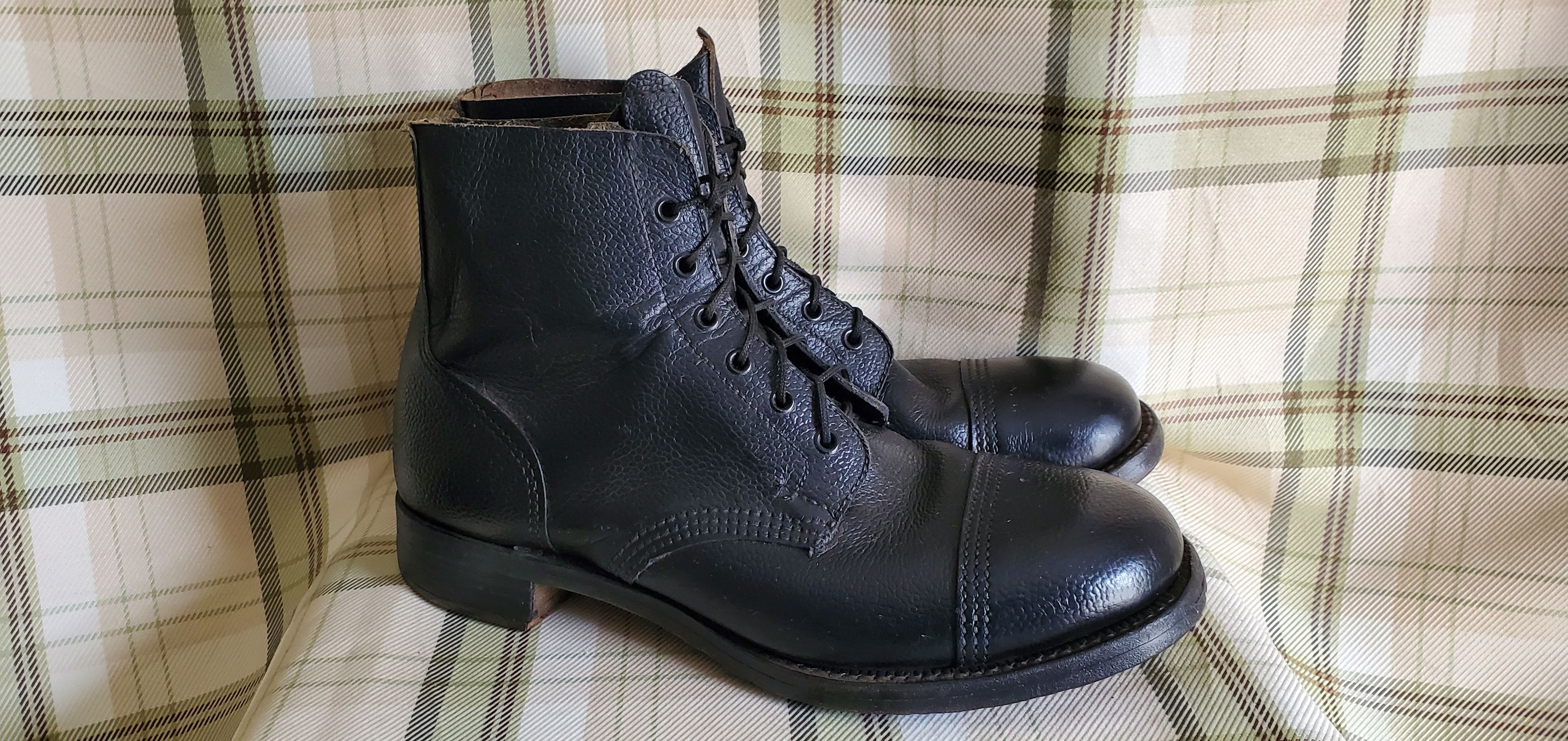 Other Vintage Military 60s Hobnail Leather Boots Size US 8 / EU 41 - 3 Thumbnail
