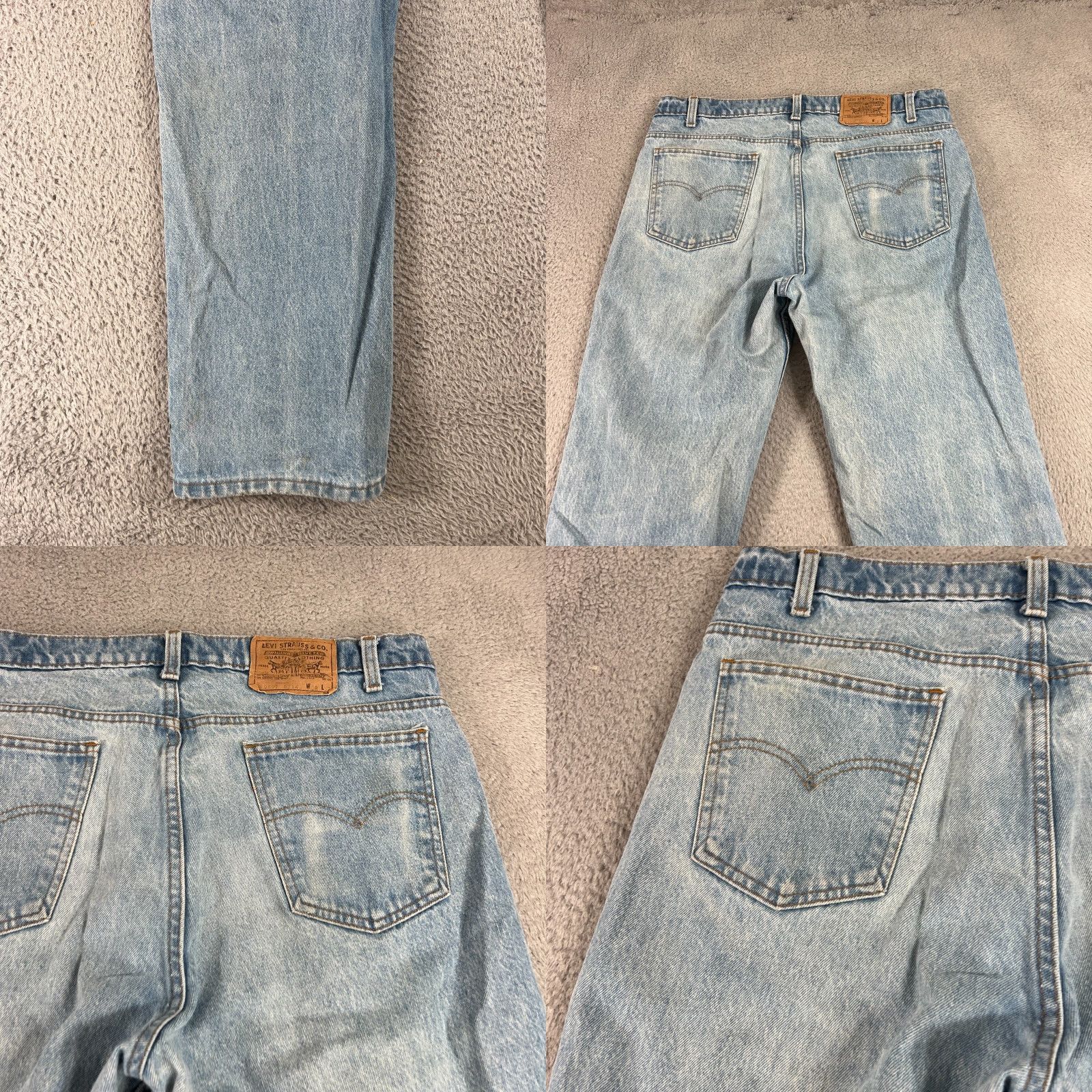 Levi's VINTAGE Levi's Jeans Mens 38x32 Blue Denim 40509-0214 Straight 5-Pocket Logo USA 90s/Levis 40509 Men Size US 38 / EU 54 - 11 Thumbnail