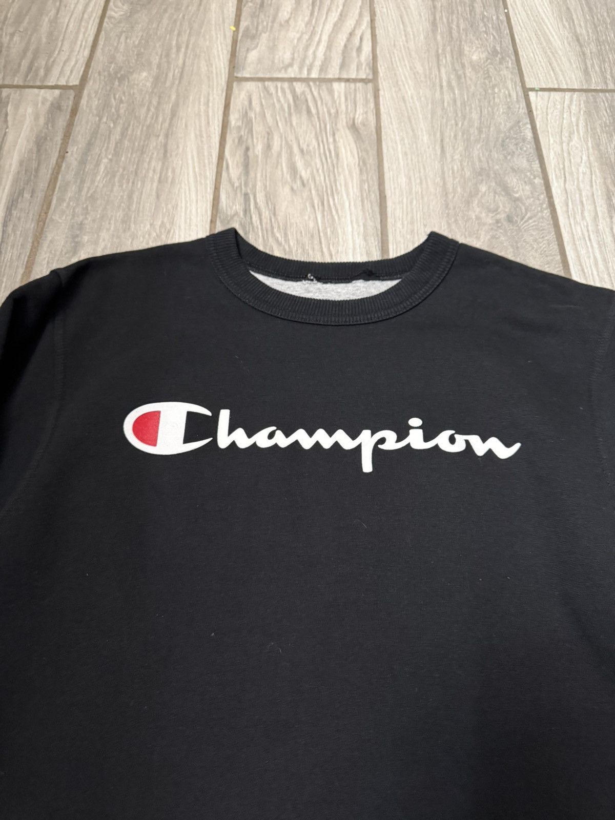Champion Champion Athletic Men’s Pullover Logo Crewneck Black/White Size US S / EU 44-46 / 1 - 2 Thumbnail