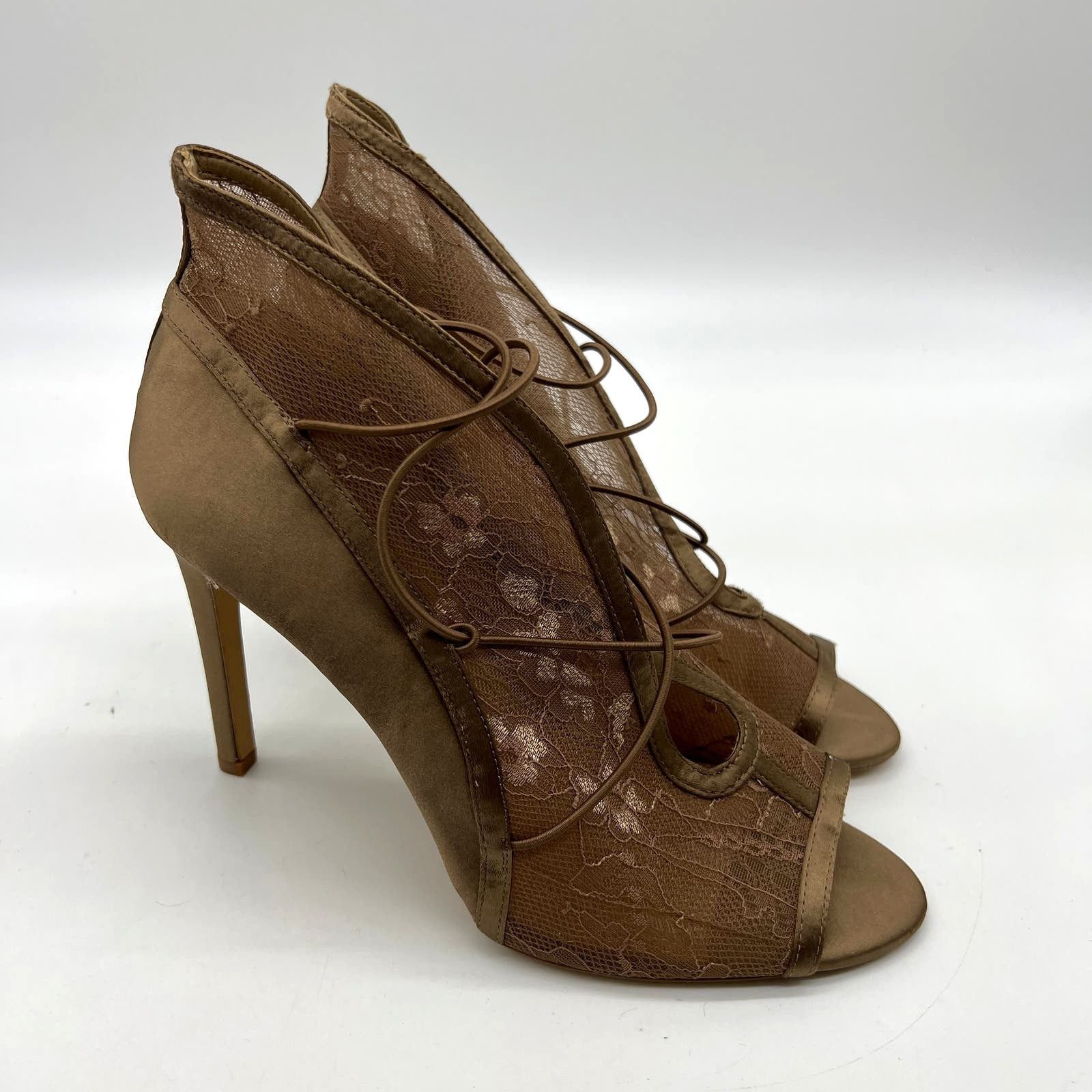 Other G.I.L.I. Peep Toe Heel Size 9 M Elastic Front Booties Size US 9 / IT 39 - 1 Thumbnail