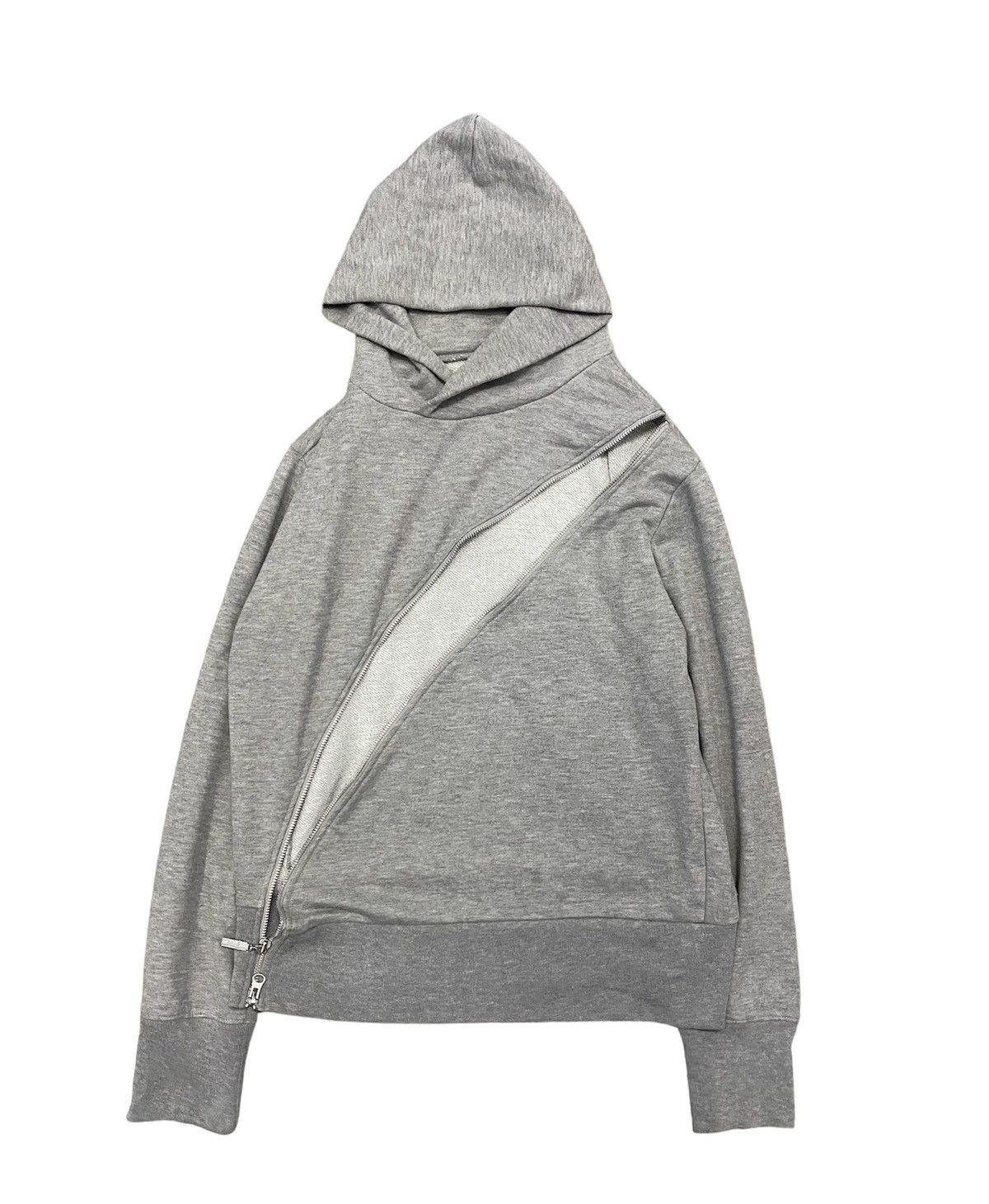 Japanese Brand Vtg Nota Bene Japan asymmetrical zipper hoodie Size US M / EU 48-50 / 2 - 1 Thumbnail
