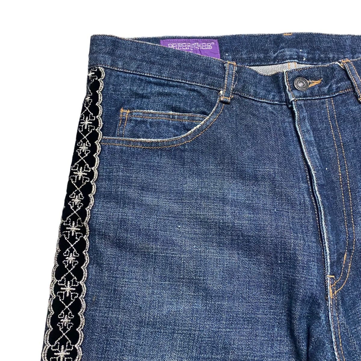 Needles Needles By Nepenthes Denim Jeans Slim-Fit Size US 34 / EU 50 - 5 Thumbnail