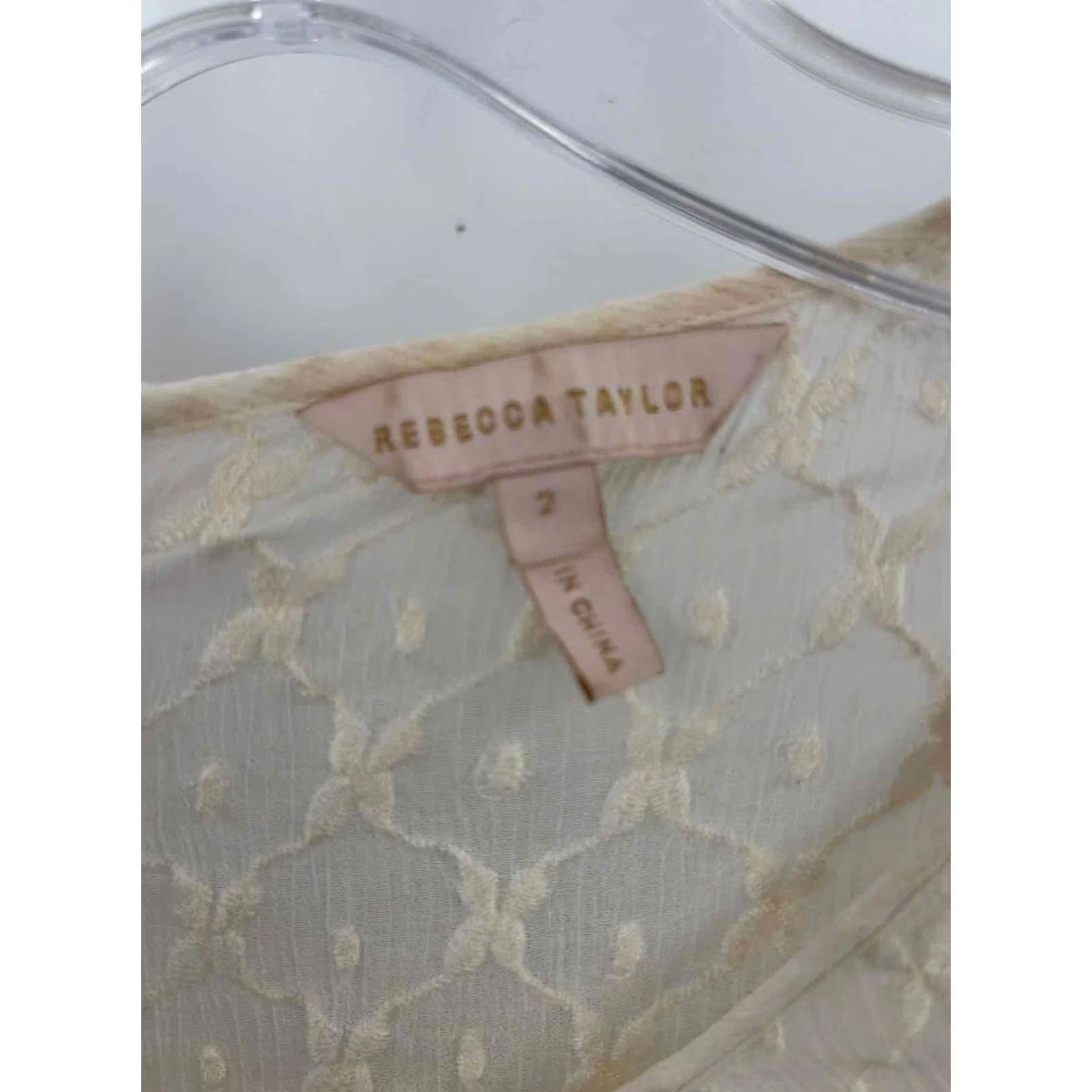 Rebecca Taylor Pre-Owned Rebecca Taylor Ivory Size 2 Short Long Sleeve Dress Size XS / US 0-2 / IT 36-38 - 3 Thumbnail