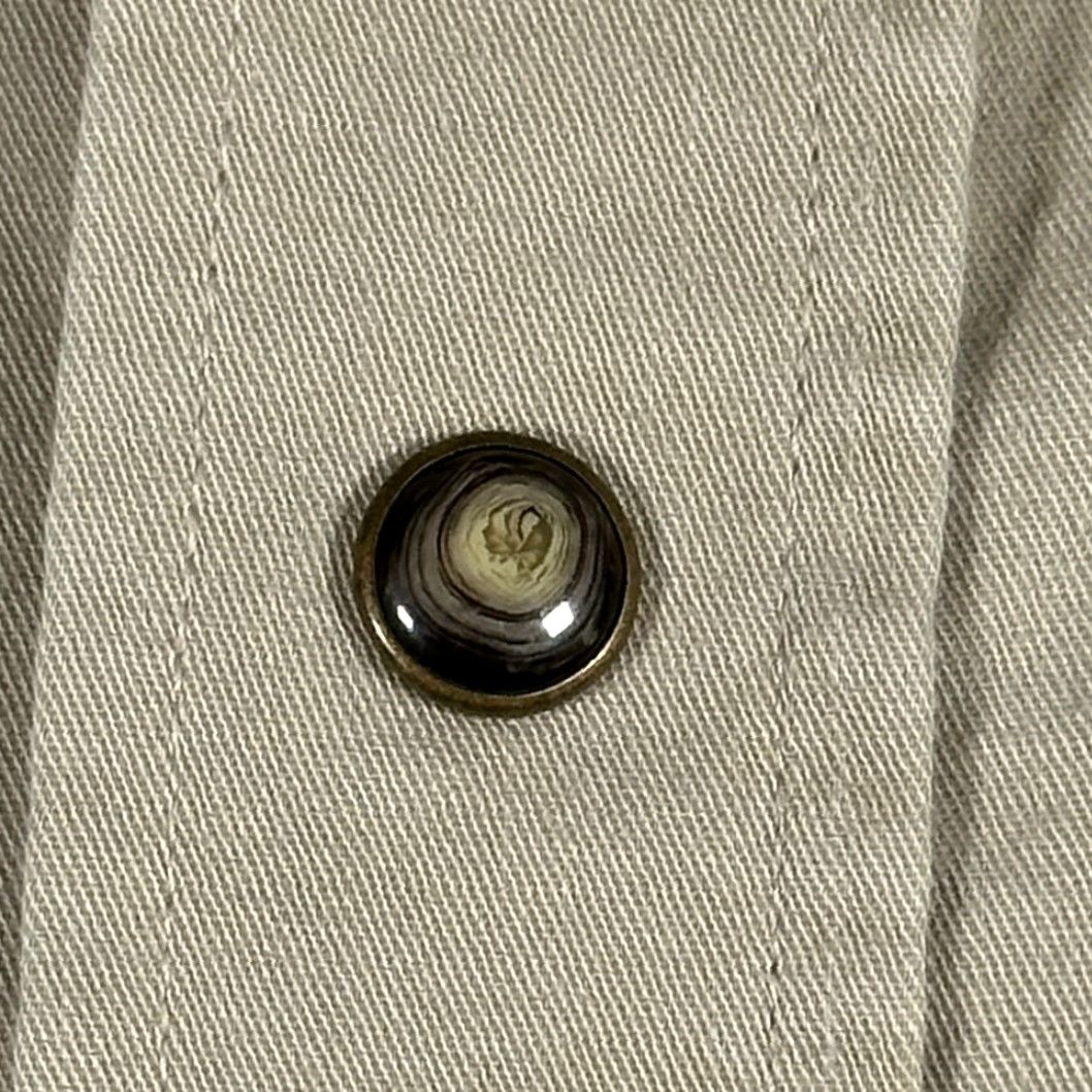 Vintage Panhandle Slim Shirt Adult MEDIUM Brown Western Cowboy Pearl Snap Front Pockets Long Sleeve Button-Up Cotton Solid Size US M / EU 48-50 / 2 - 5 Thumbnail