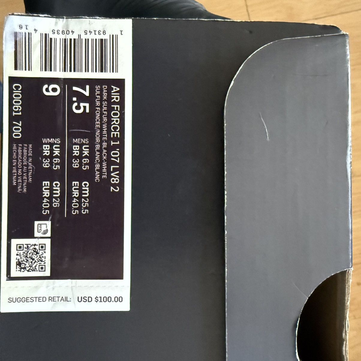 Nike 2019 nike air force 1 lv8 “dark sulfur” Size US 7.5 / EU 40-41 - 9 Thumbnail