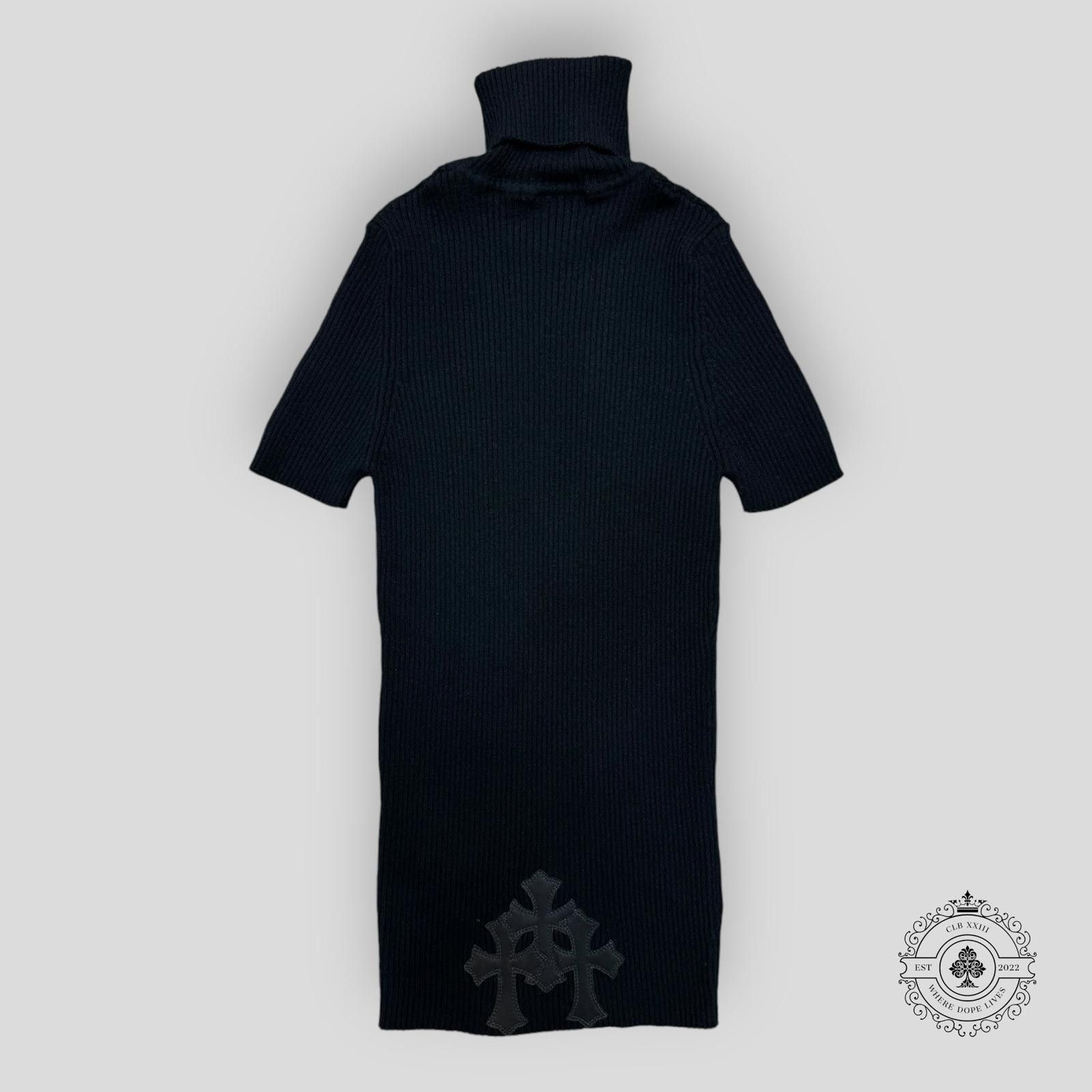 Chrome Hearts Chrome Hearts Cashmere Short-Sleeve Sweater in Black Size ONE SIZE - 2 Thumbnail