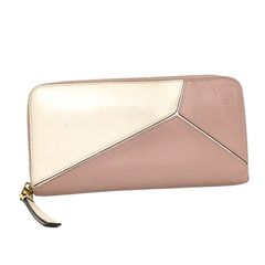Loewe Puzzle Bag Medium Shoulder Beige 2Way Handbag Bicolor Multicolor  Leather M