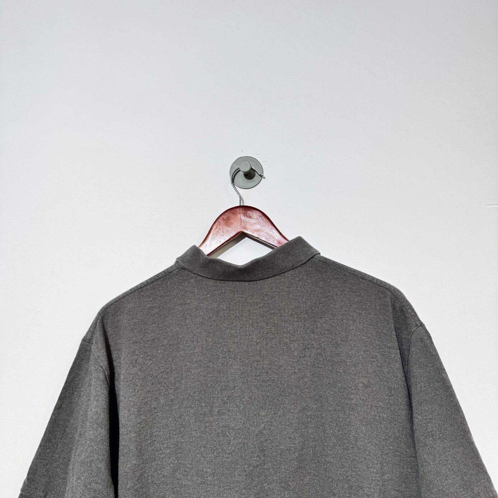 Ralph Lauren × Vintage Vintage Ralph Lauren Unisex Gray Cotton Polo Shirt Size XL Size US XL / EU 56 / 4 - 11 Thumbnail