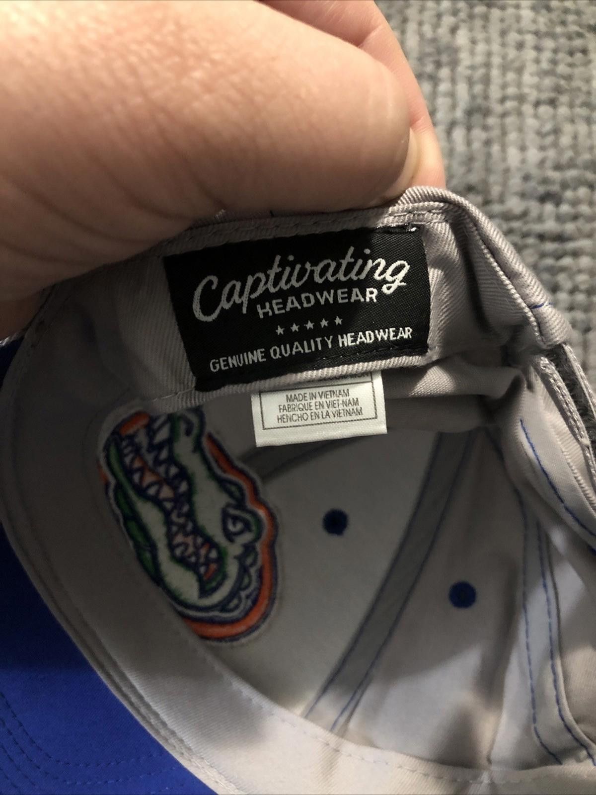 Designer Florida Gators NCAA Captivating UF Hat Cap Gator Gray Size ONE SIZE - 5 Thumbnail