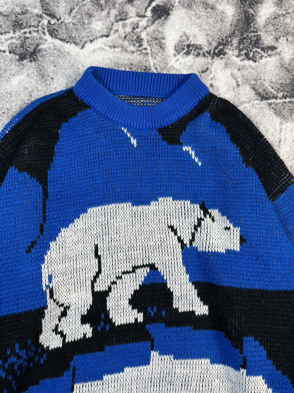 Vintage Vintage Polar Bear Graphic Knit Sweater Size US XL / EU 56 / 4 - 4 Thumbnail
