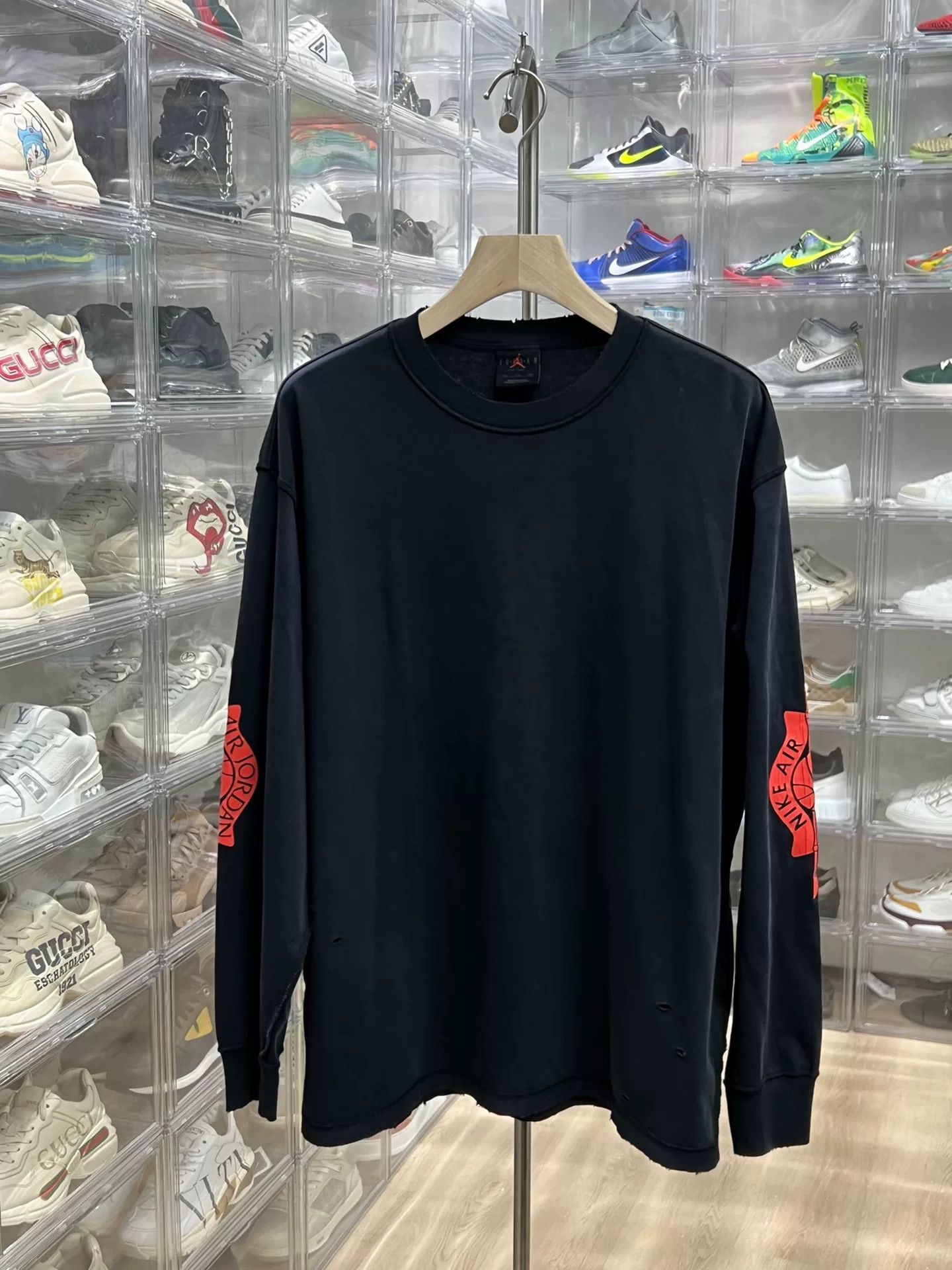 Nike Nike Distressed Long Sleeve Shirt xxl Men Size US XXL / EU 58 / 5 - 1 Thumbnail