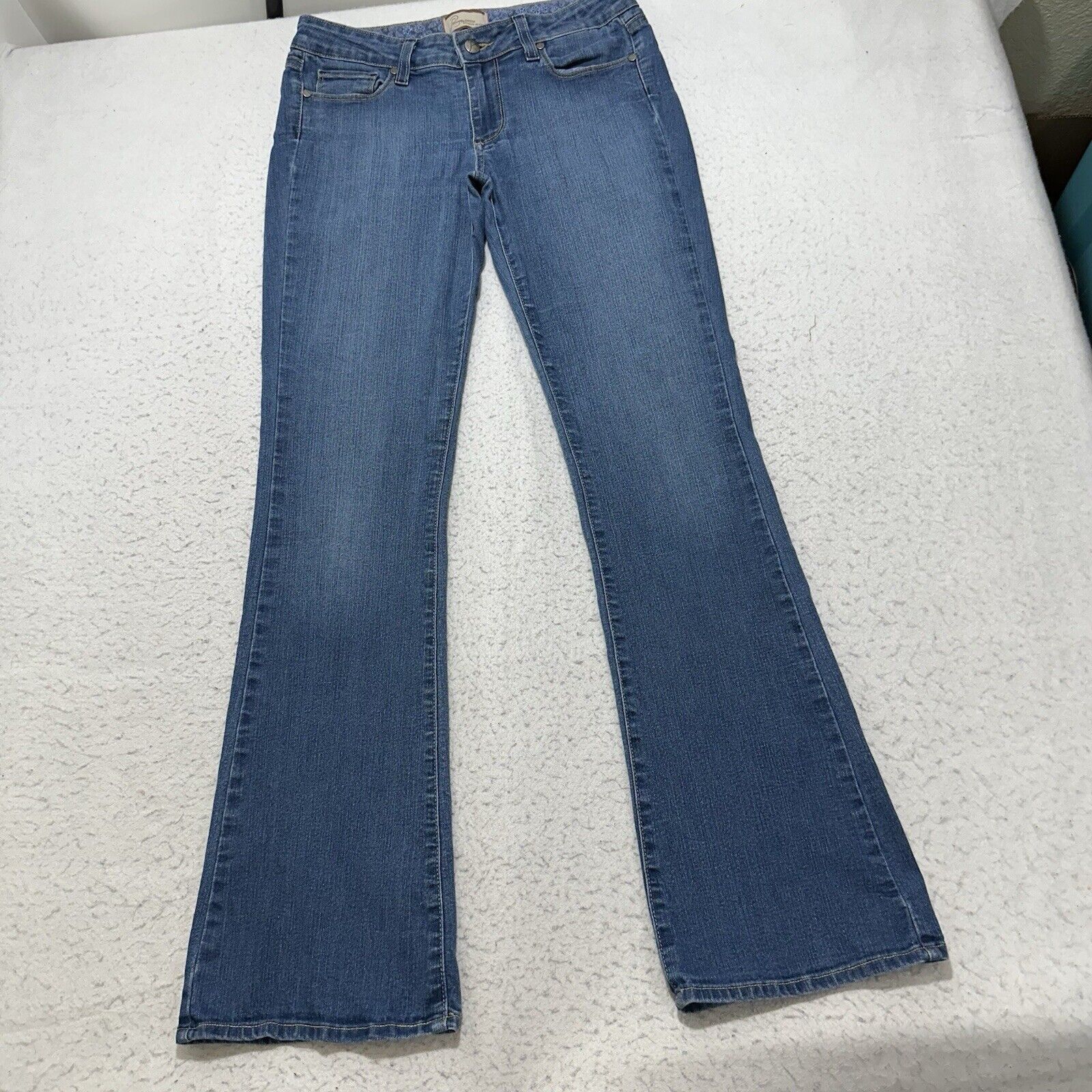 Paige Paige Jeans 27 Blue Low Rise Bootcut Denim Jeans (30x32) Size 30" / US 8 / IT 44 - 1 Thumbnail