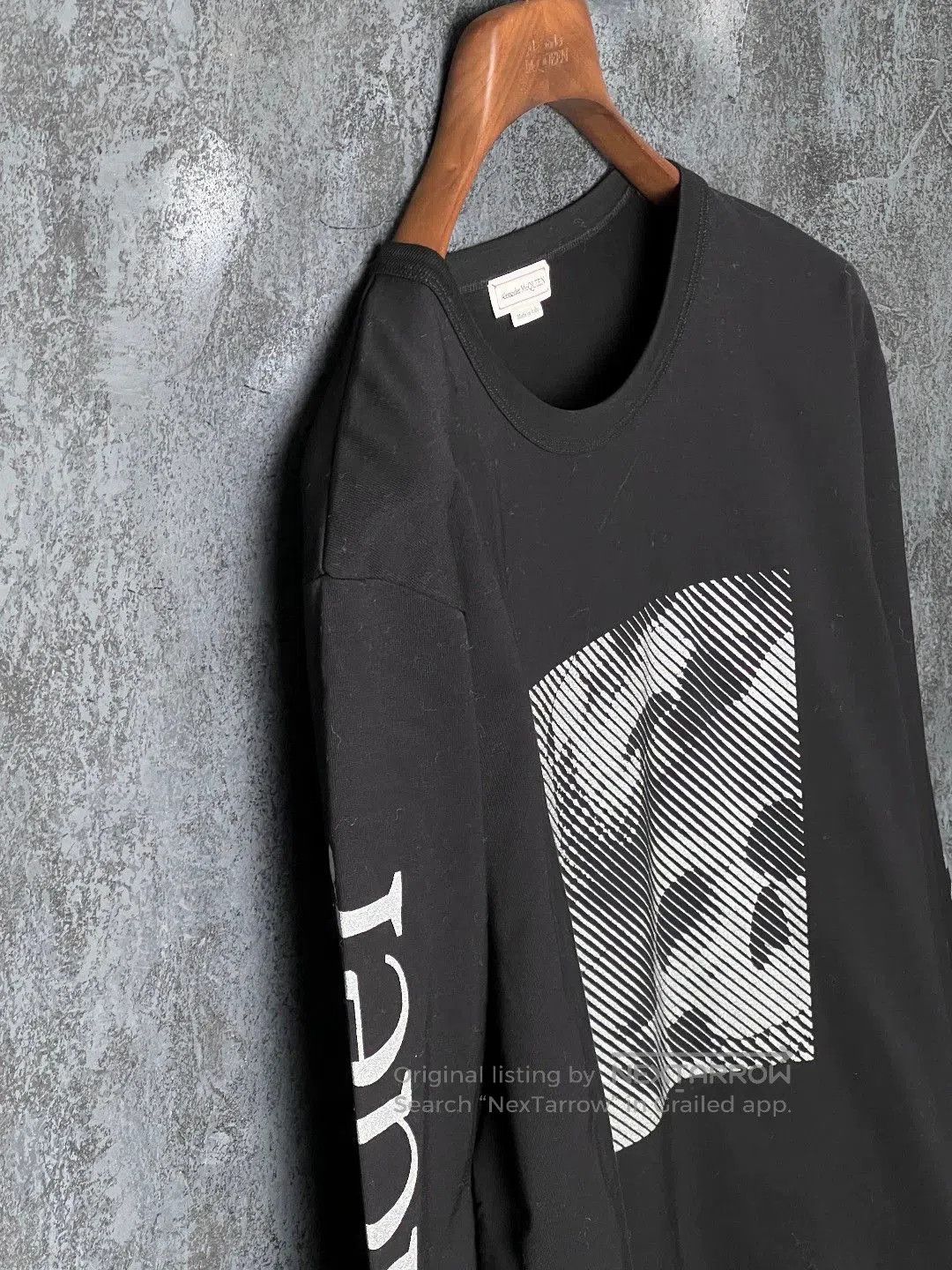 Alexander McQueen Alexander McQueen Black Printed Cotton Tee. Size US XS / EU 42 / 0 - 6 Thumbnail