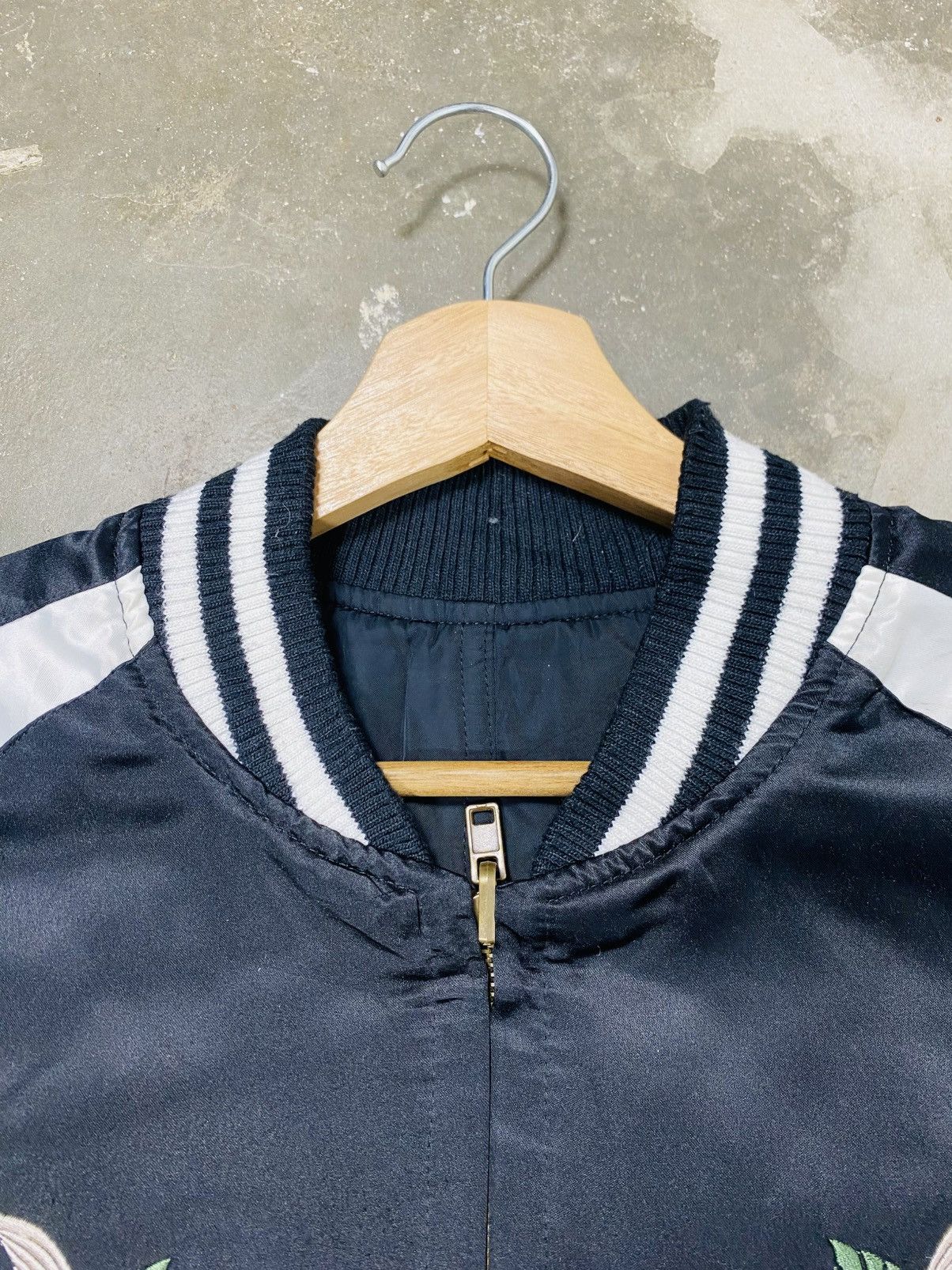 Japanese Brand Vtg Reversible Satin Bomber Jacket Sukajan Ingni Size US M / EU 48-50 / 2 - 12 Thumbnail