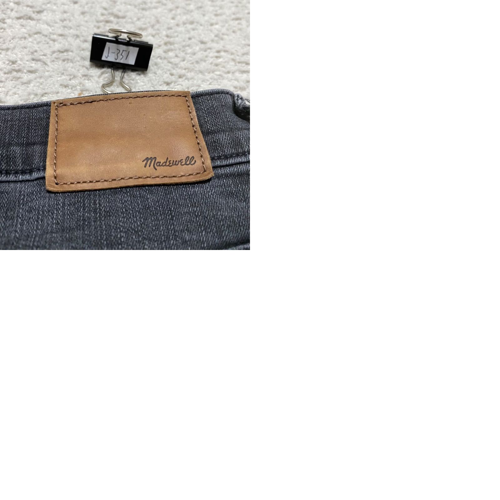 Madewell Madewell Jeans Womens Gray Denim High Rise Skinny 30 Medium Wash Button 5-Pocket Regular Rise Modern American 90s Women Size 24" / US 00 / IT 34 - 9 Thumbnail