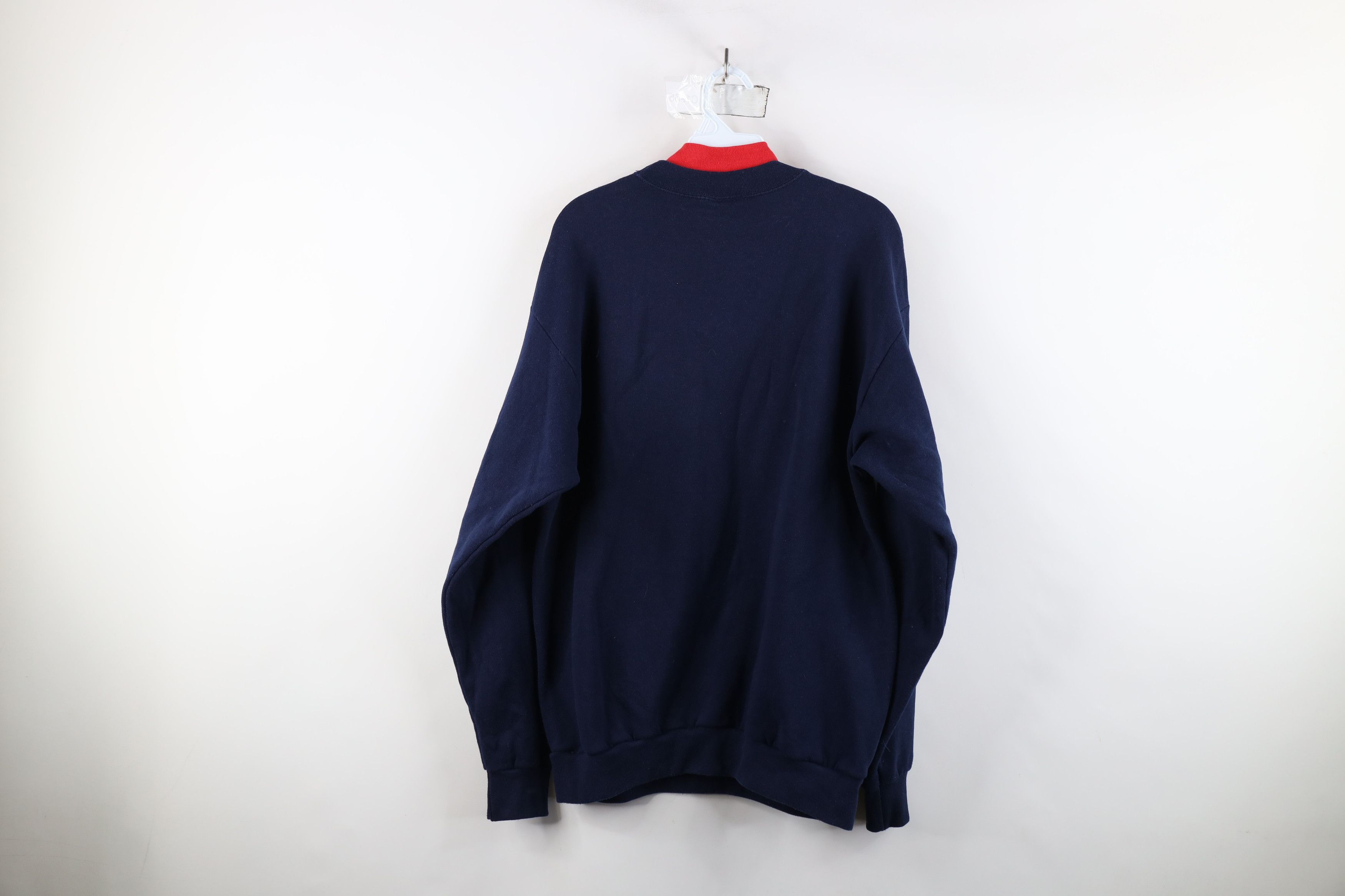 Vintage Vintage 90s Streetwear Heart Layered Sweatshirt Blue USA Size L / US 10 / IT 46 - 12 Thumbnail